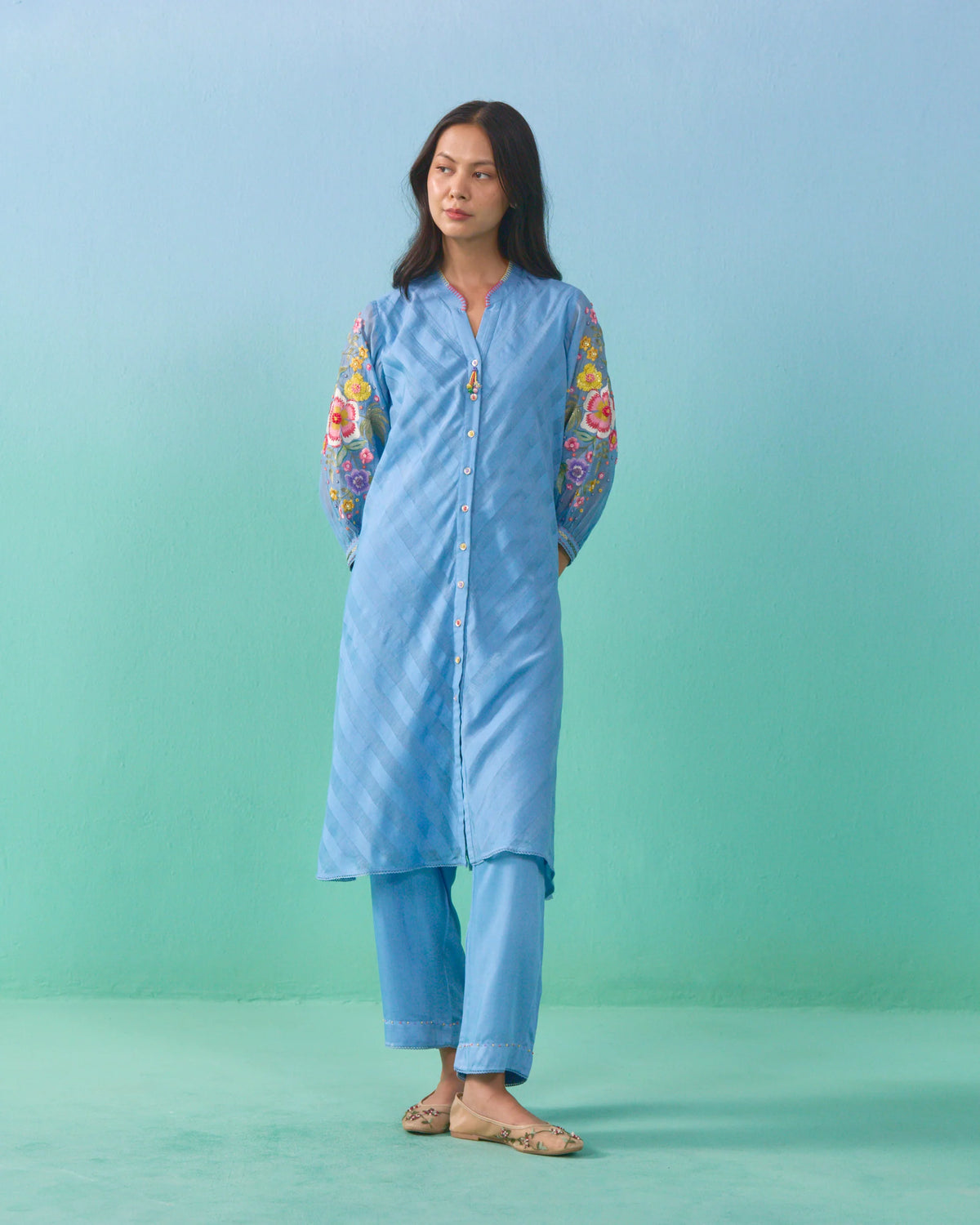 Aasma Button Down Kurta Set