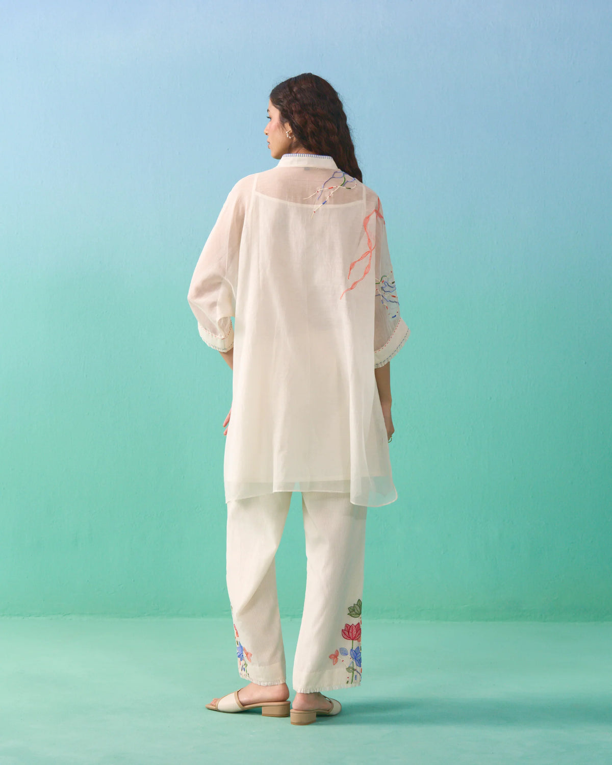 Nasrin Anti Fit Dress - Ivory