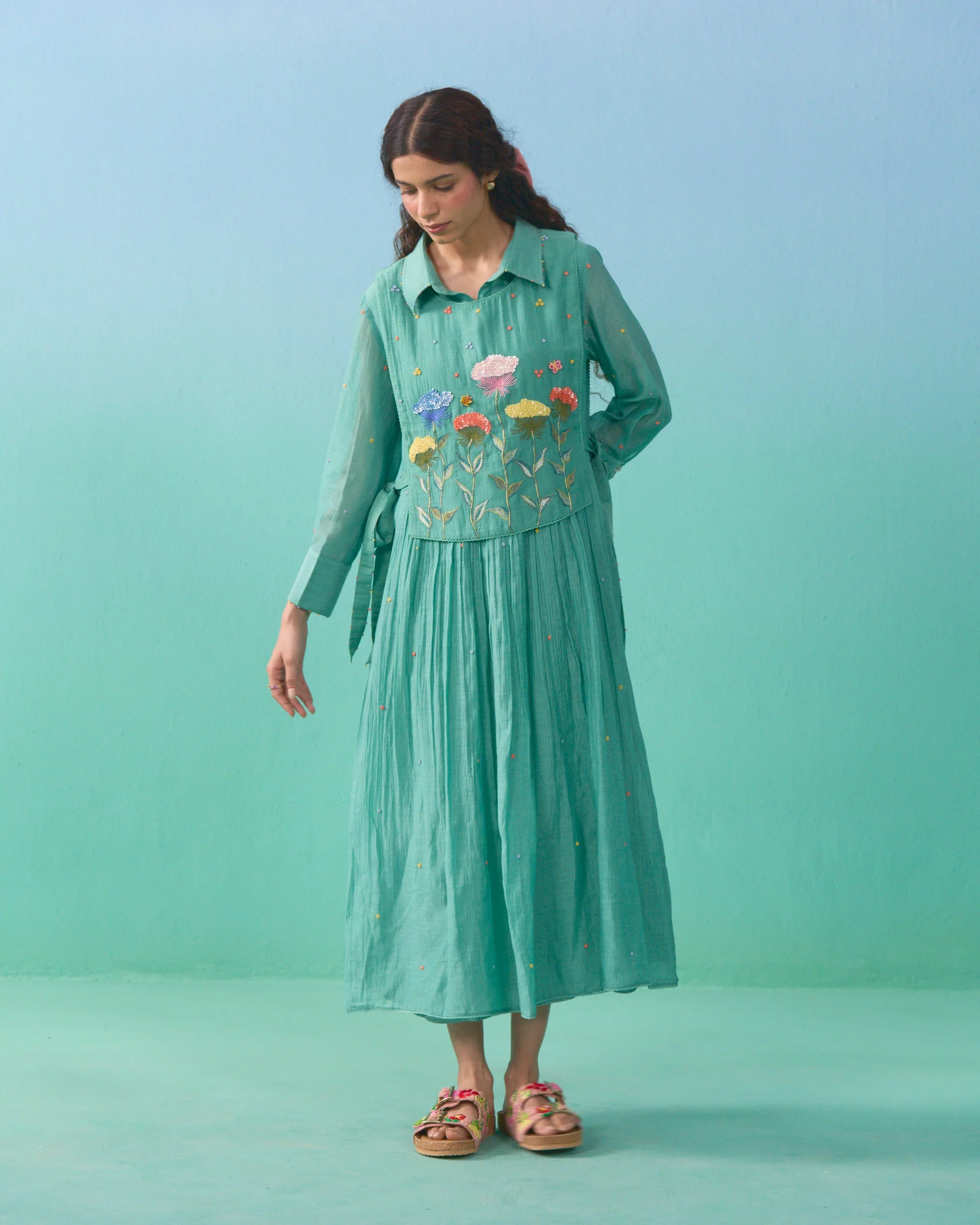 Fluer Bib Dress