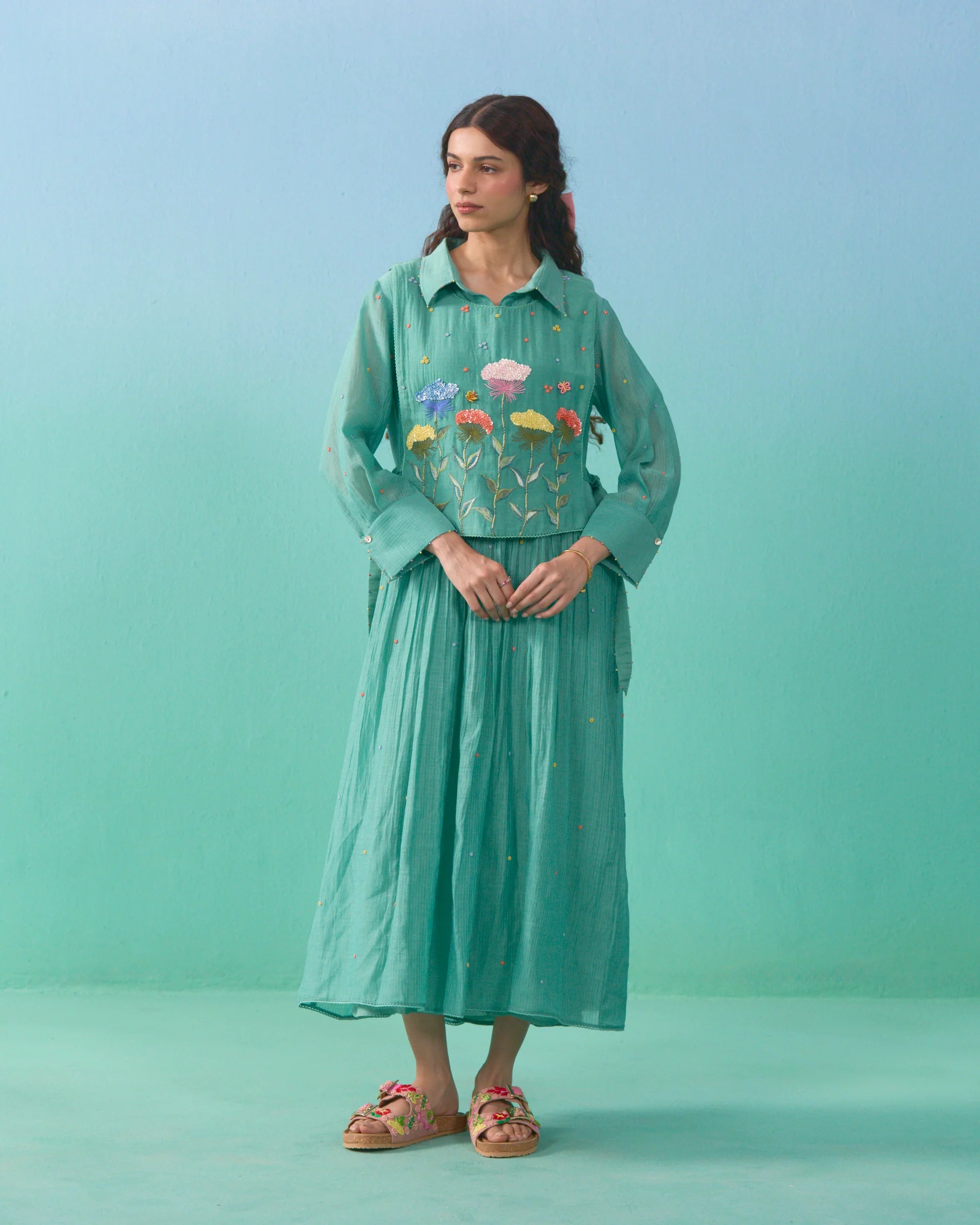 Fluer Bib Dress