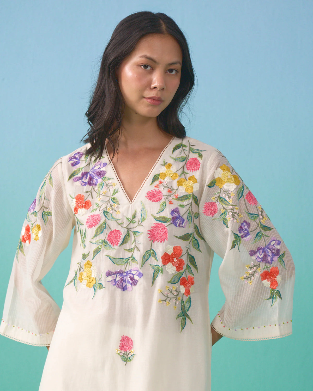 Parisa Kurta Set - Ivory