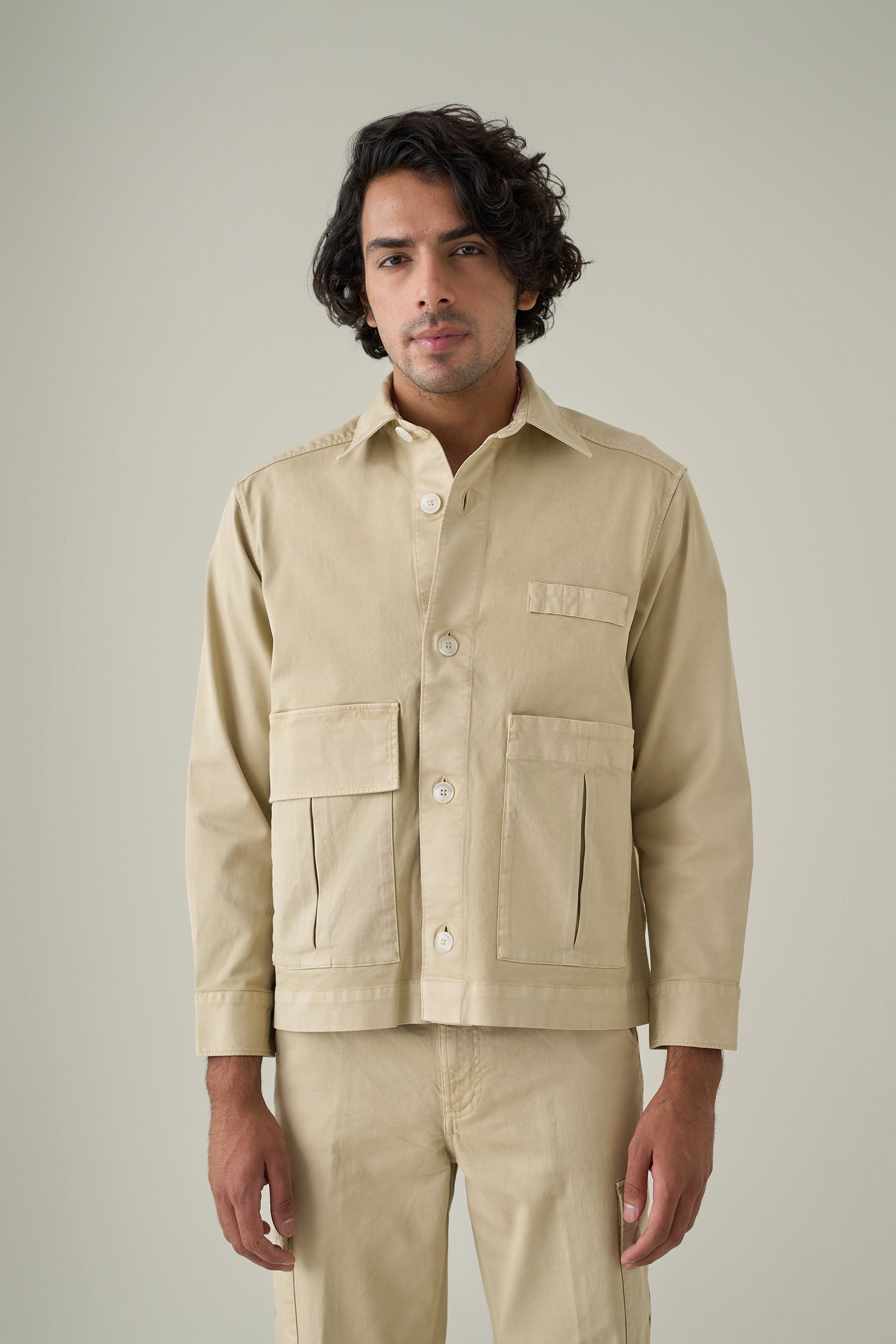 Twill Utilitarian Shacket