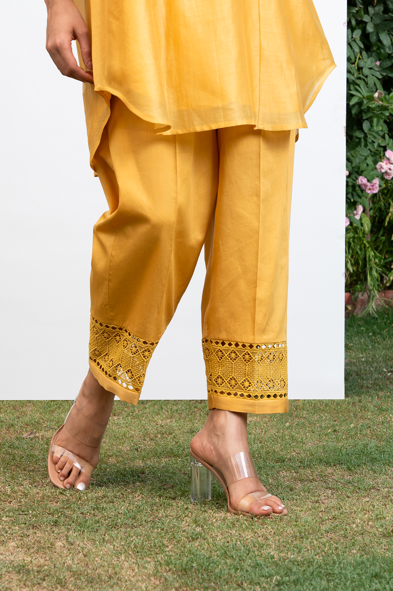 Yellow Collared Shirt Co-Ord Set