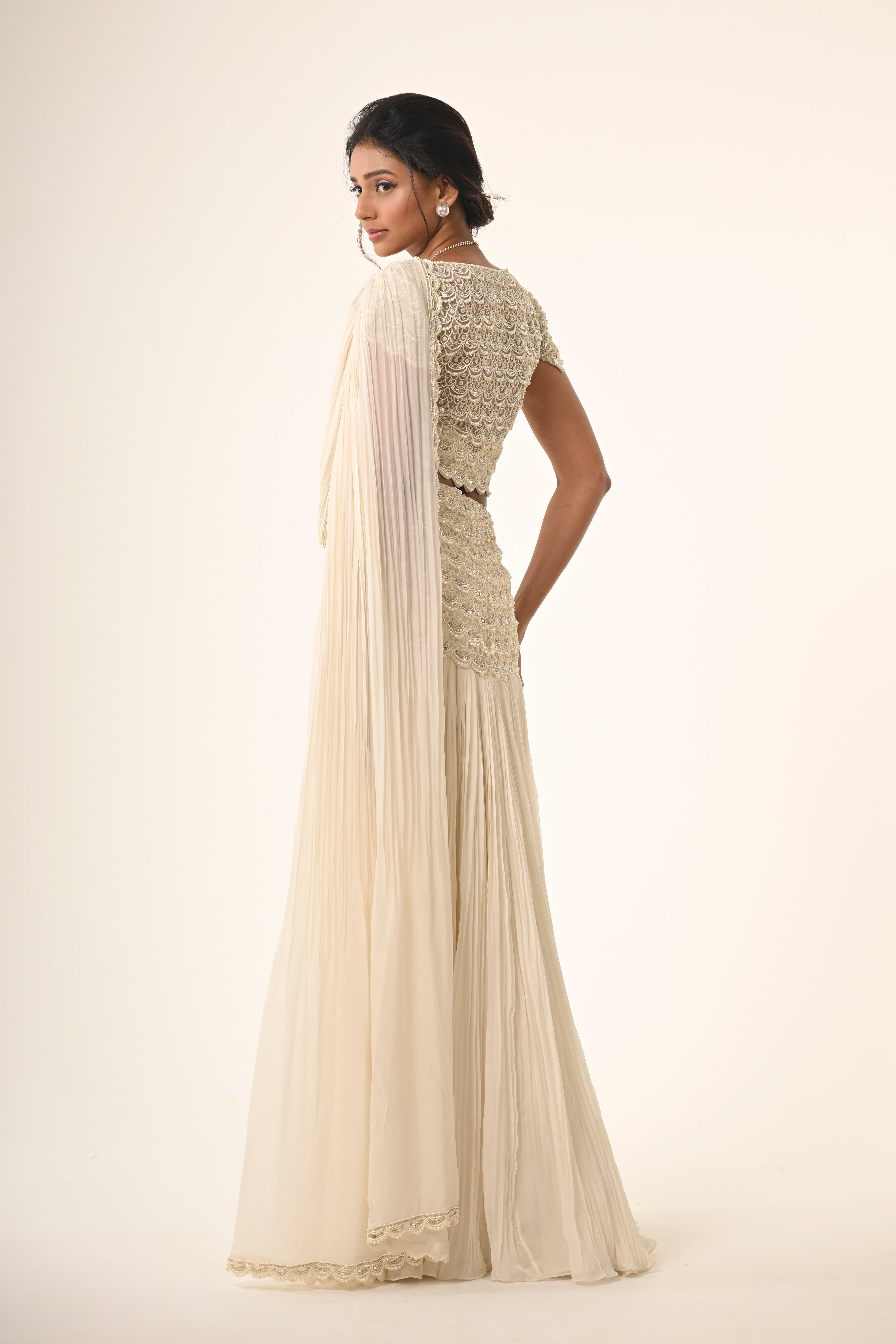 Ivory Skirt Set