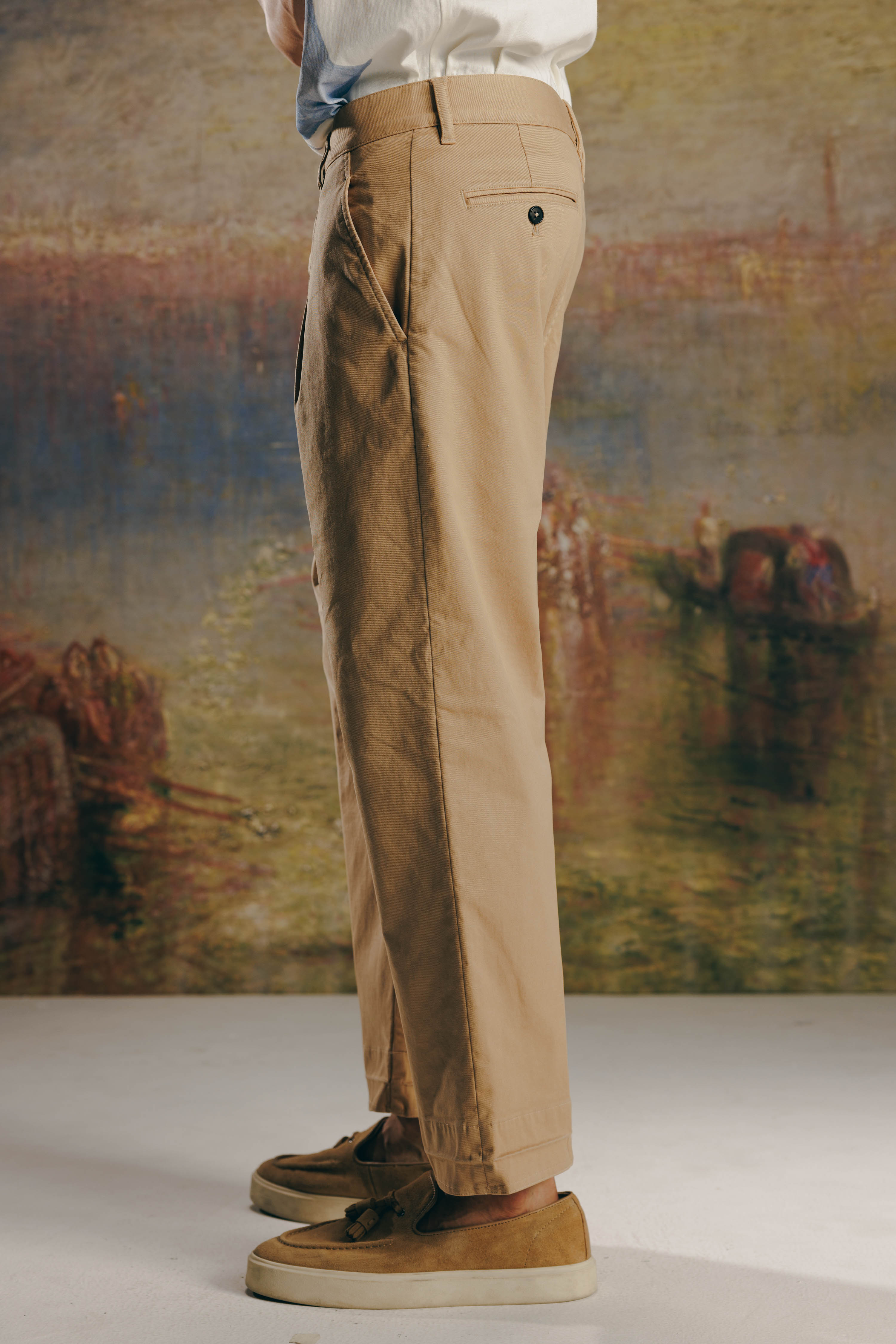 Twill Straight Trousers