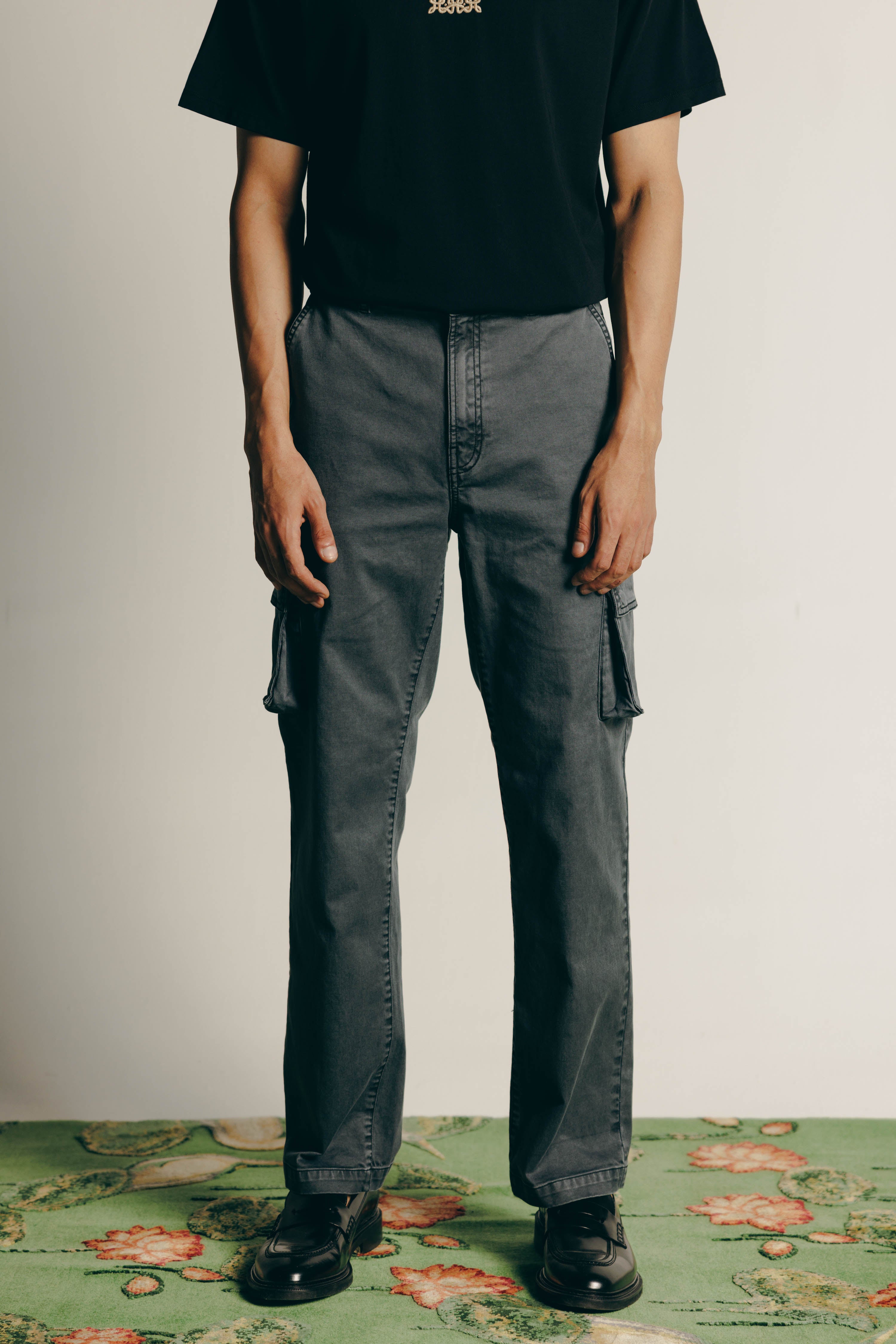 Overdyed Washed Cargo Pants