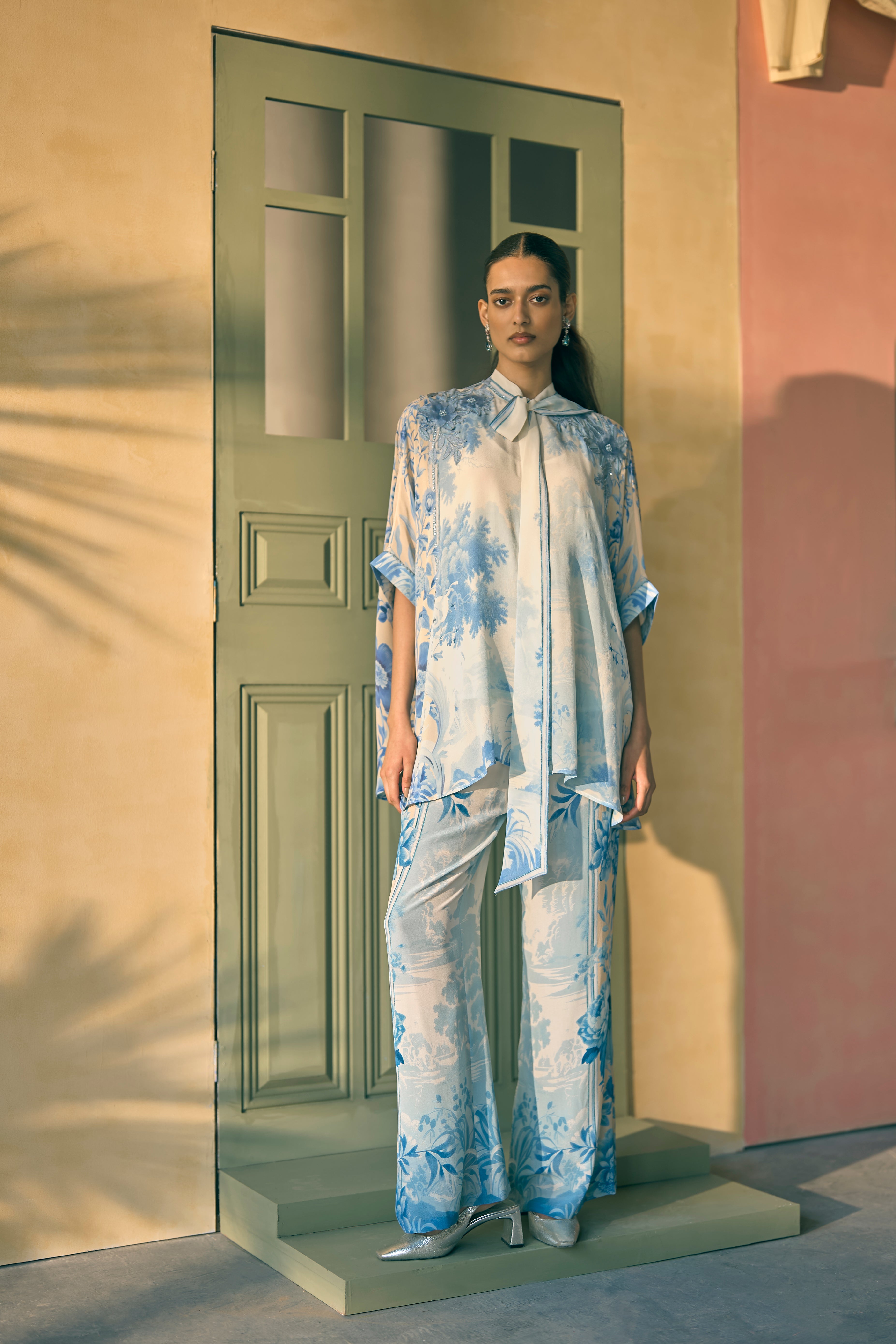 Porto Lapis Lattice Tunic And Pants
