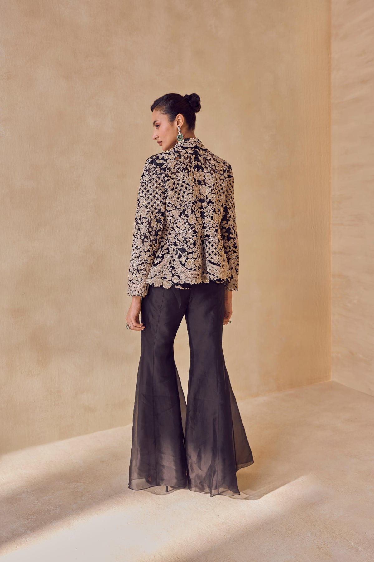 Calista Gold Embroidered Jacket