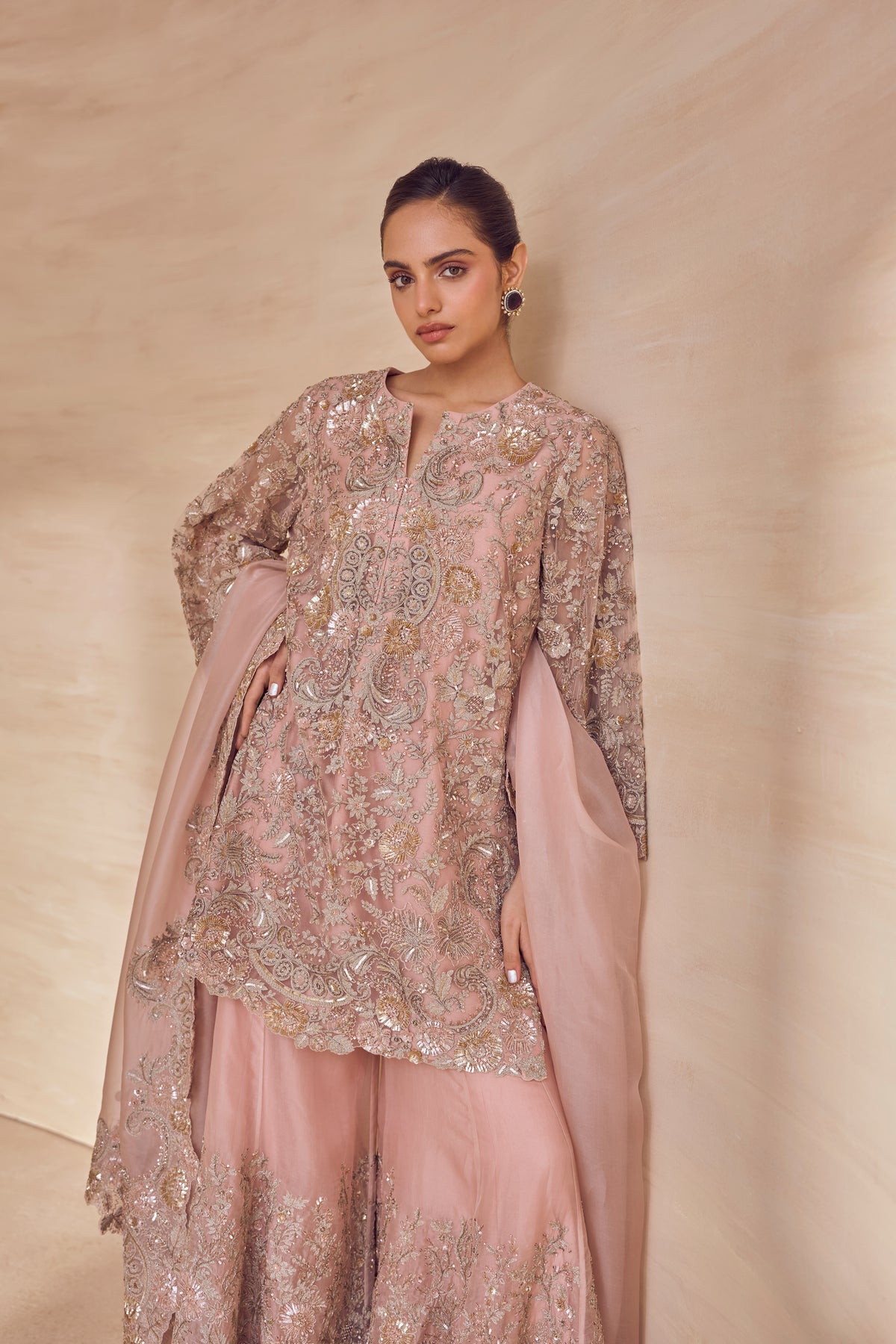 Blushwood Sequined Sharara Set