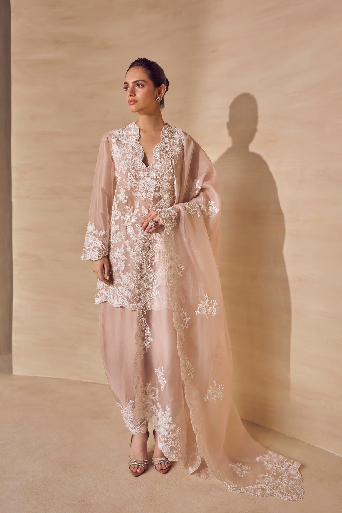Champagne Petal Kurta Set