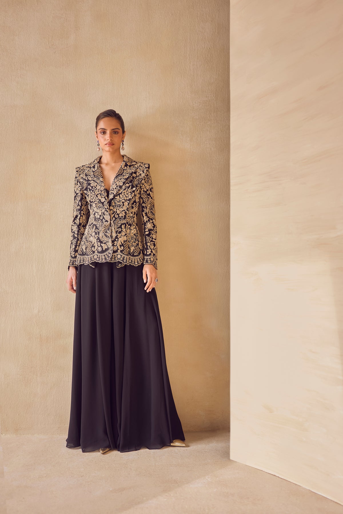 Vesper Gold Embroidered Jacket