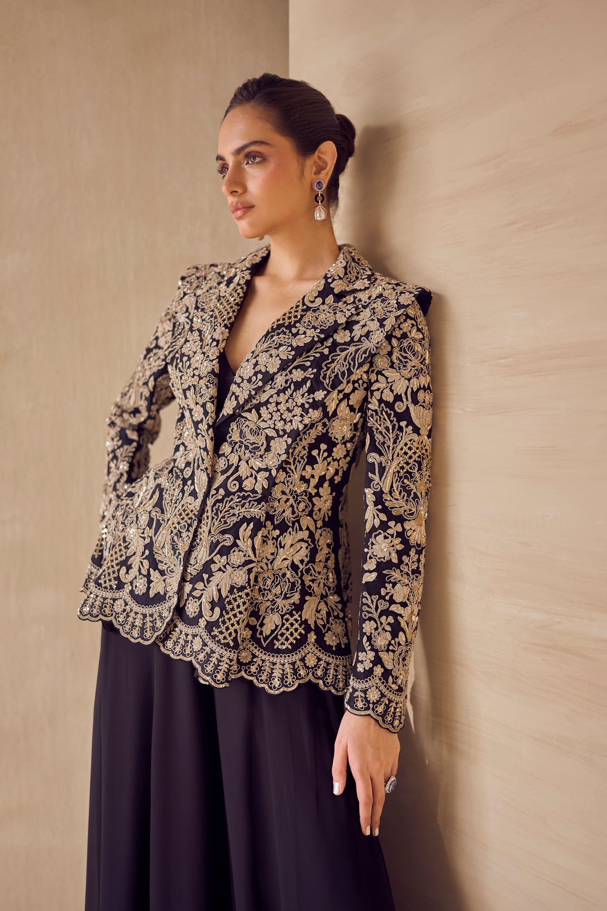 Vesper Gold Embroidered Jacket