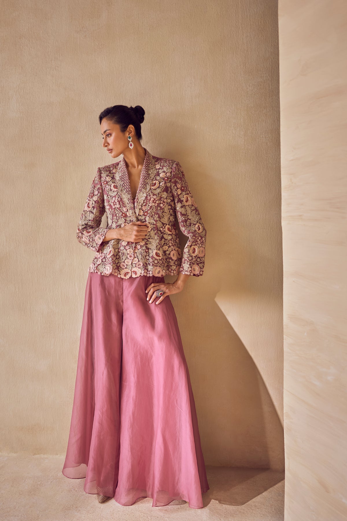 Mulberry Bloom Jacket Set