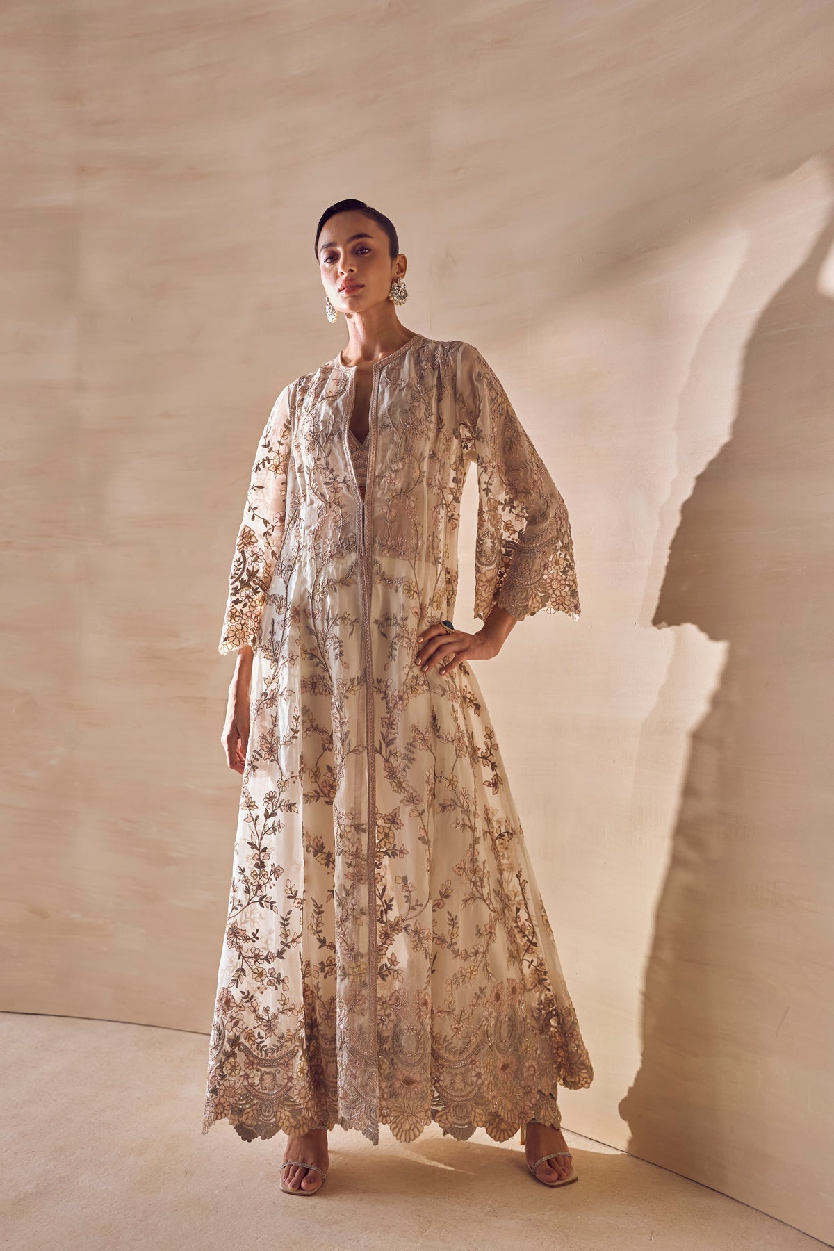 Moonvine Embroidered Jacket Set