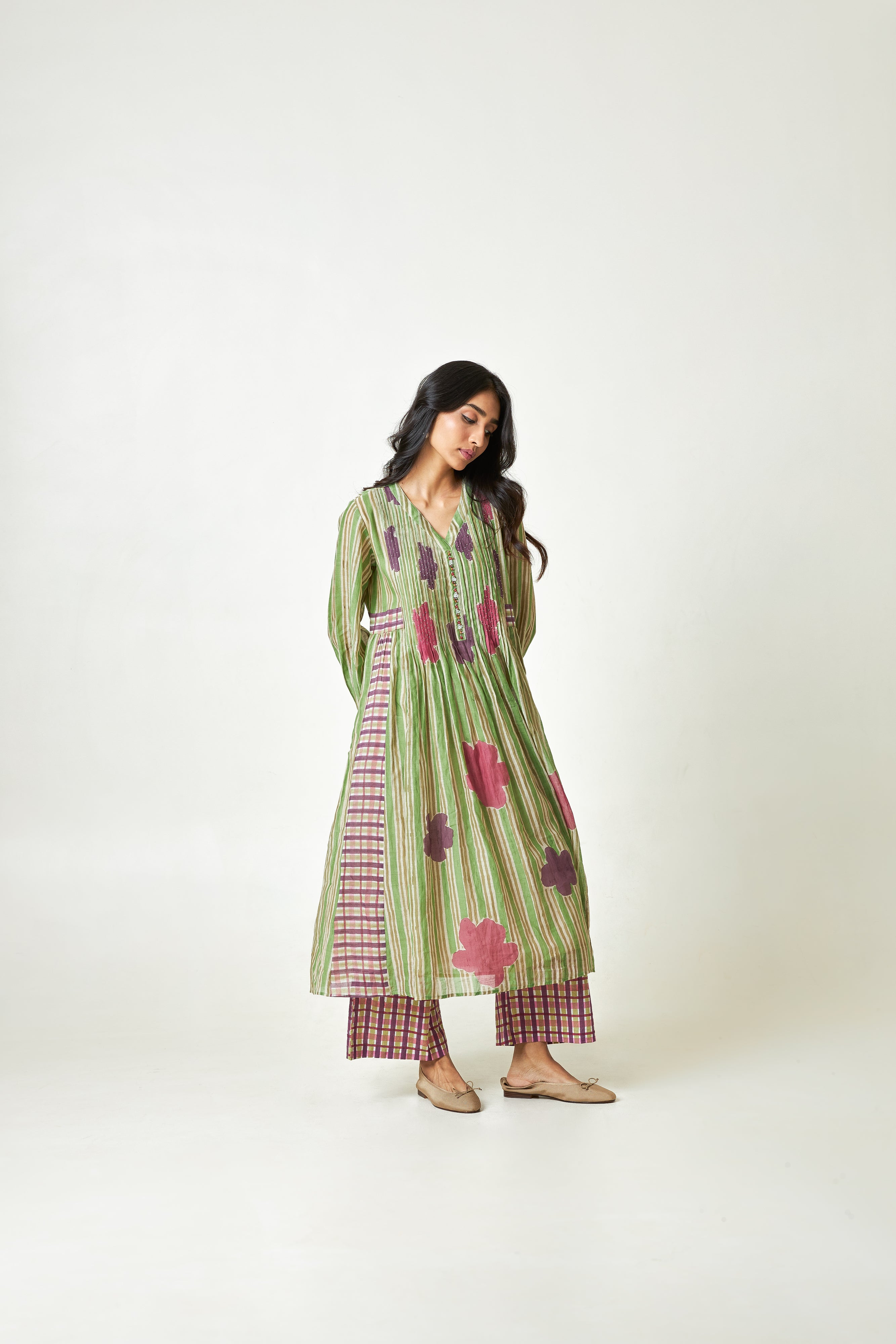 Palmshade Block Printed  Kurta Set- Set Of 3