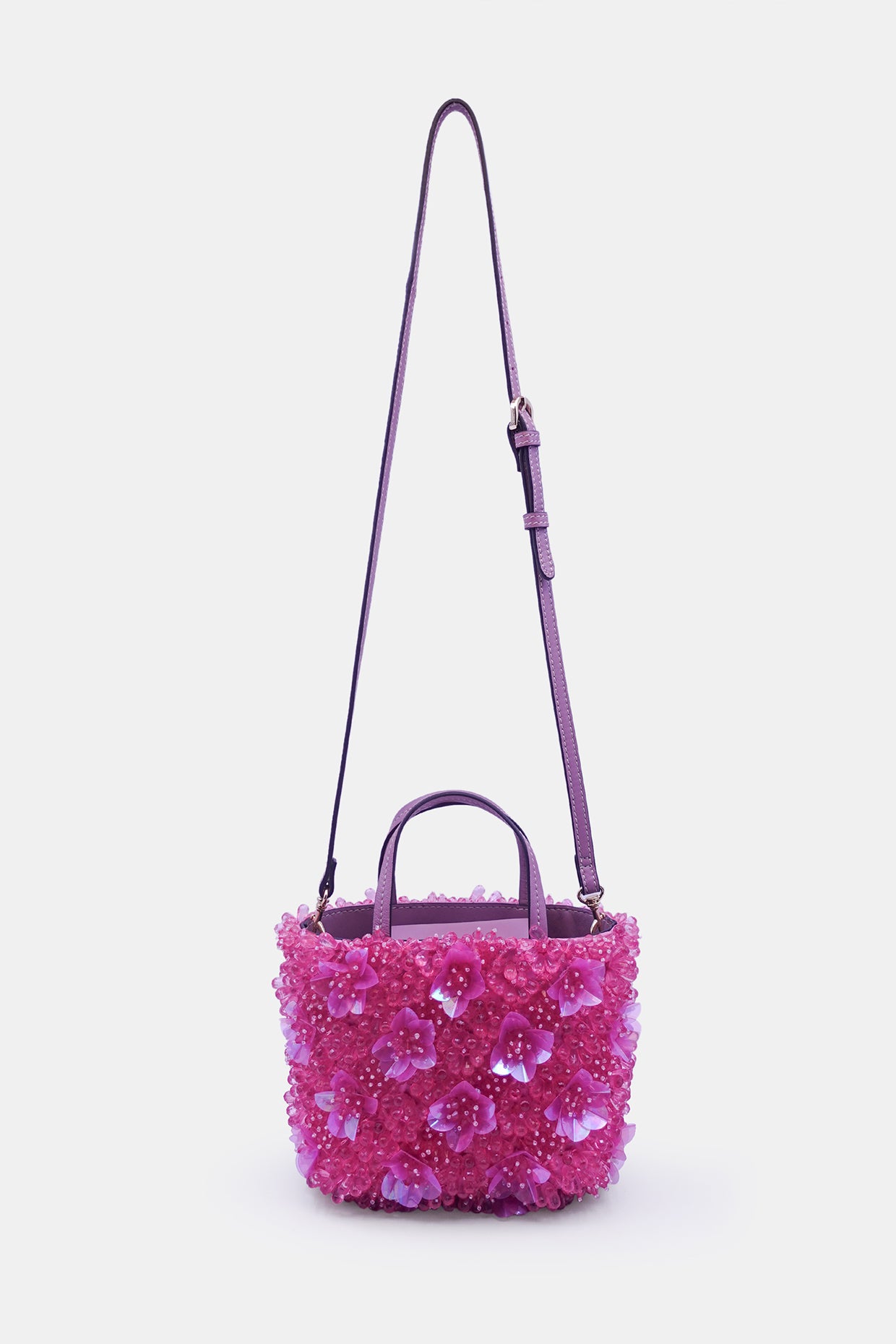 Pink Orchid Bucket Bag