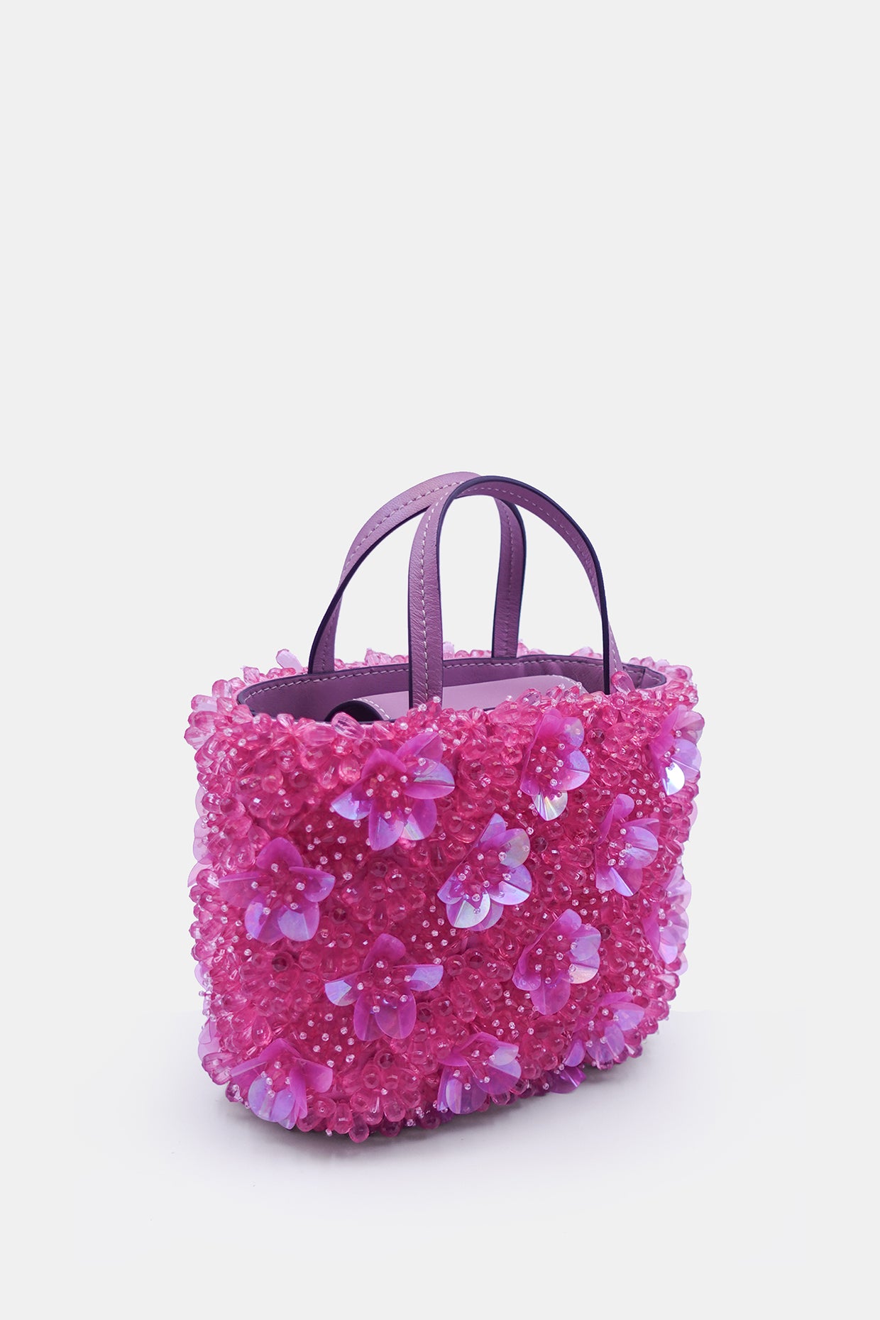 Pink Orchid Bucket Bag