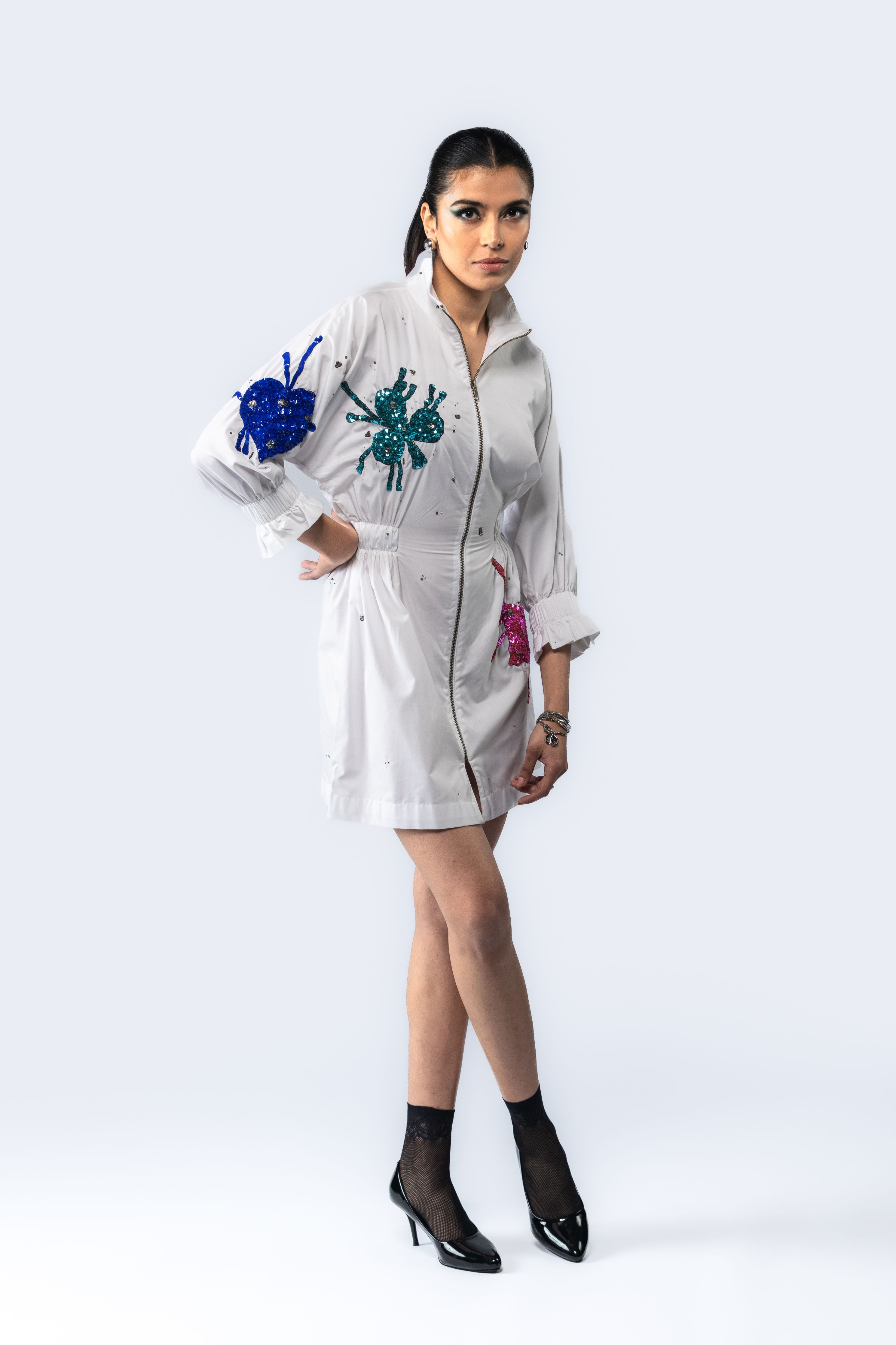 Hand Embroidered Sequin Dress