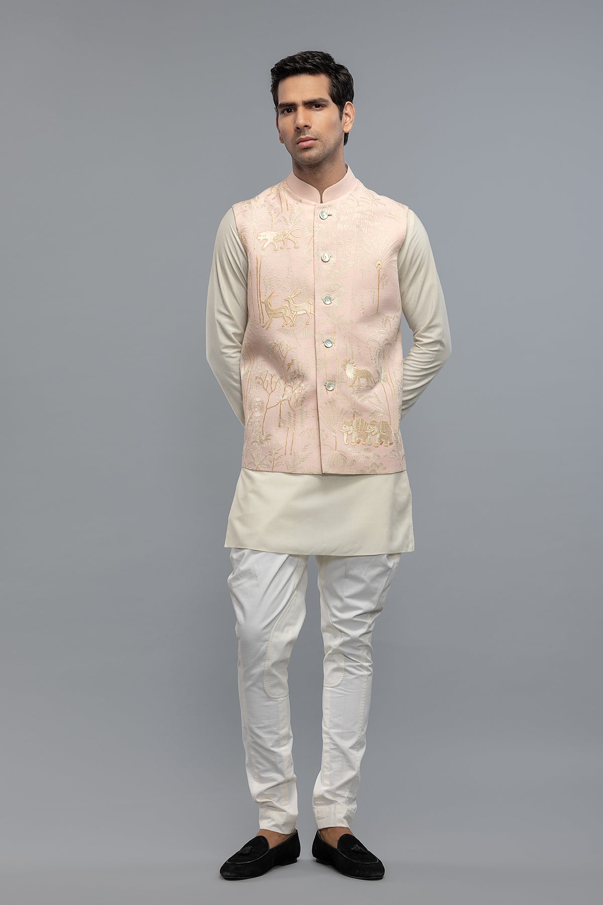 Ivory Matka Bundi With Resham Embroidery