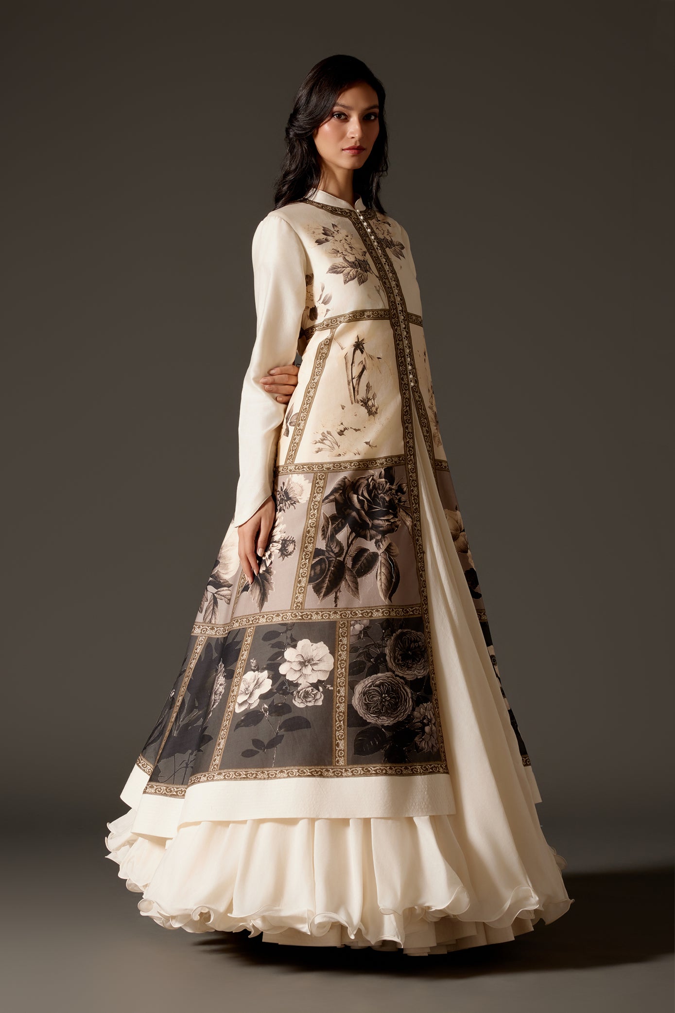 Chanderi Long Jacket For Women