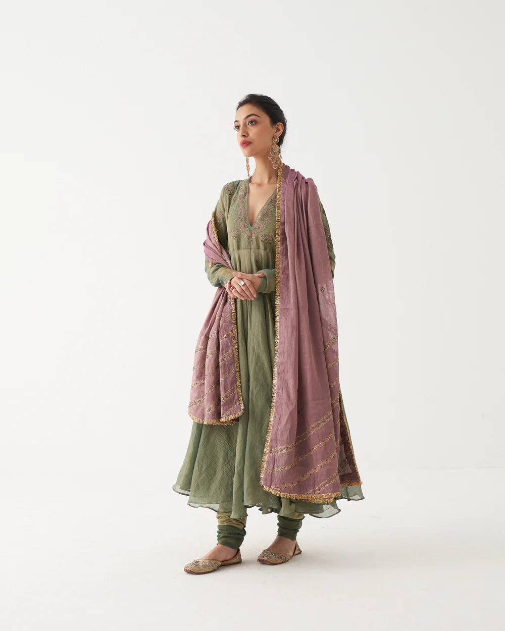 Kiara - Tissue chanderi anarkali