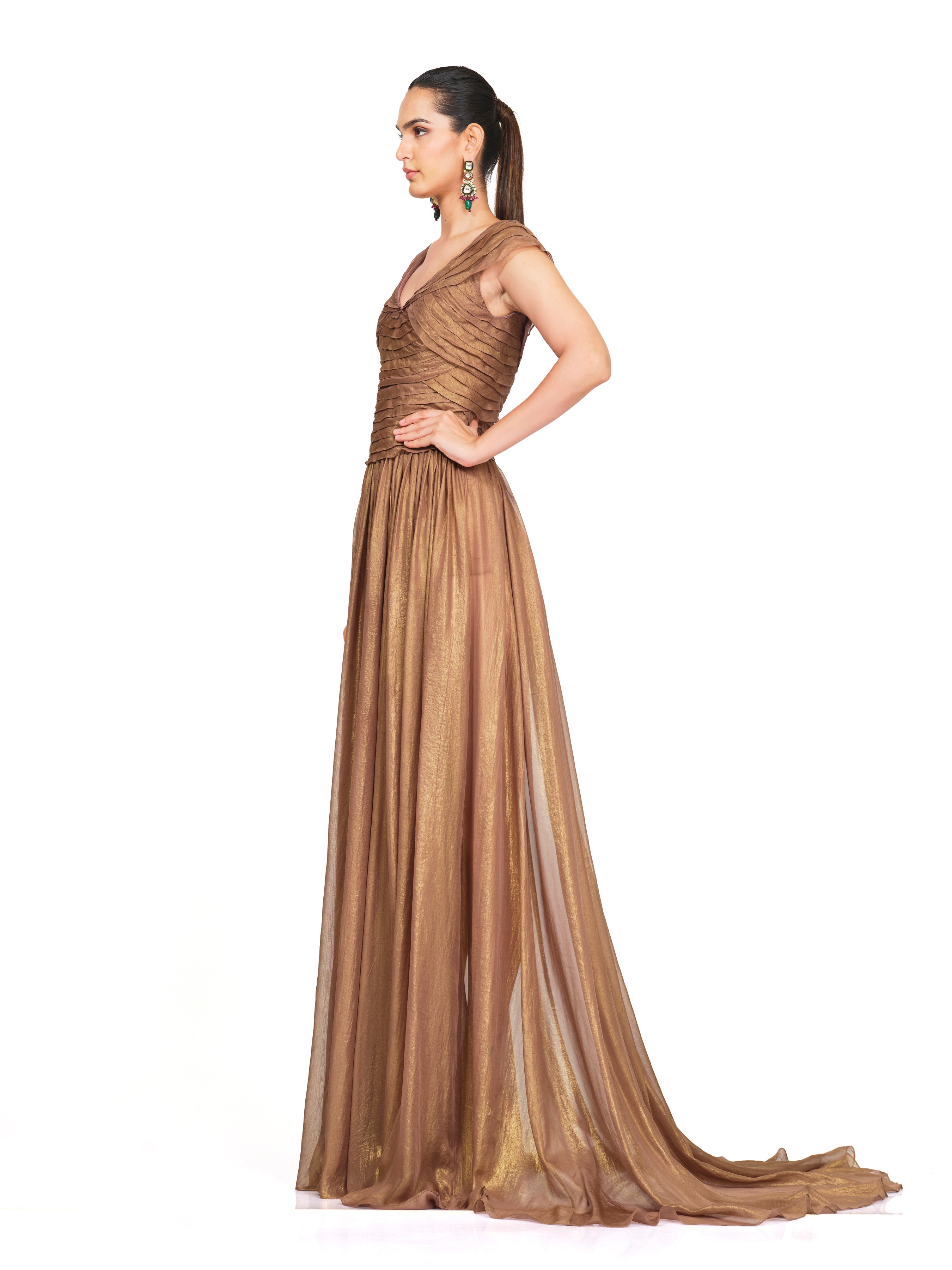 Metallic Copper Gown