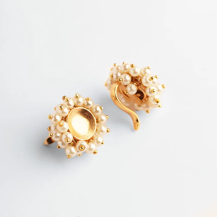 Pearl Bunch Ear Buttons