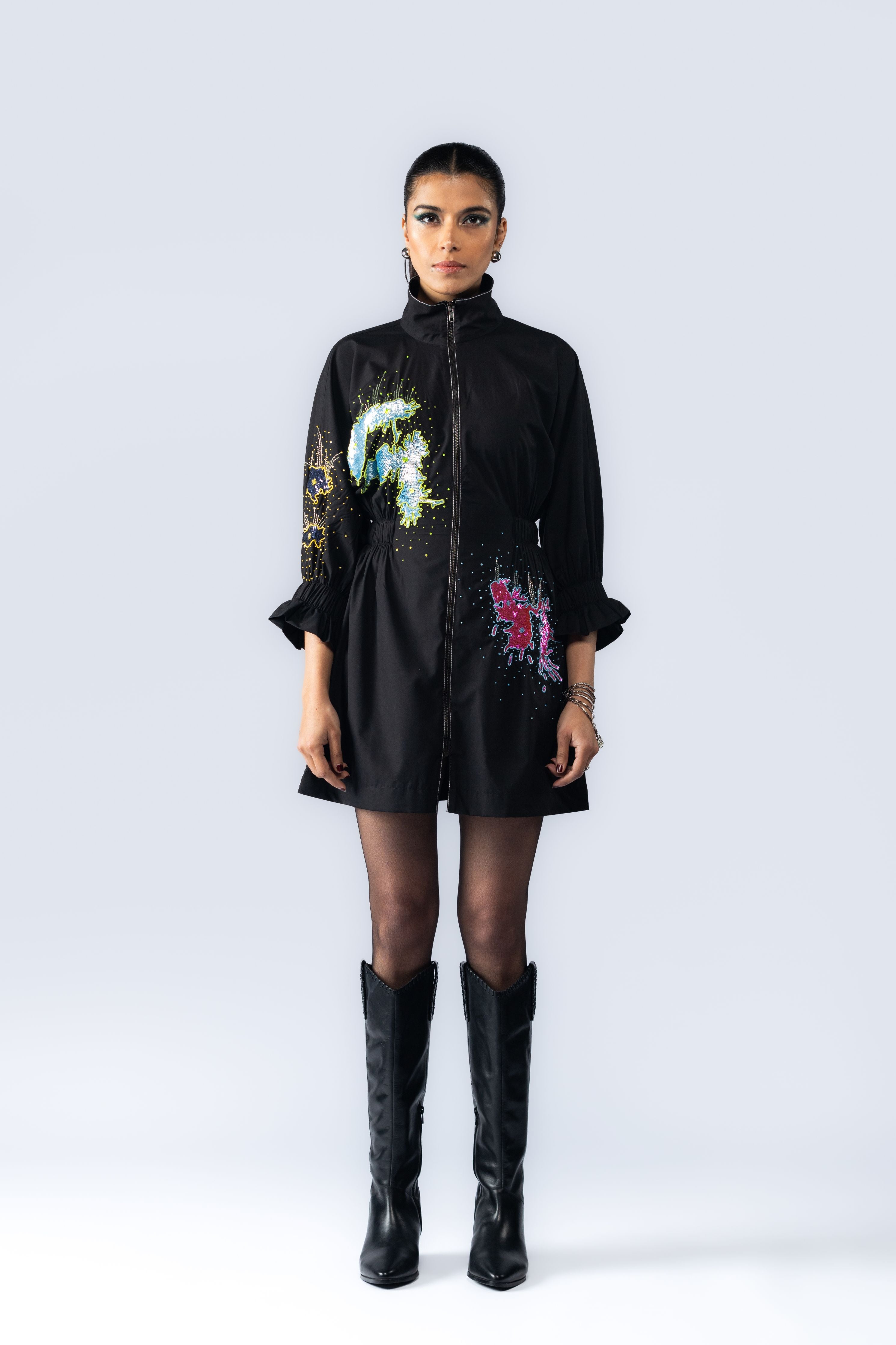 Hand Embroidered Sequin Dress
