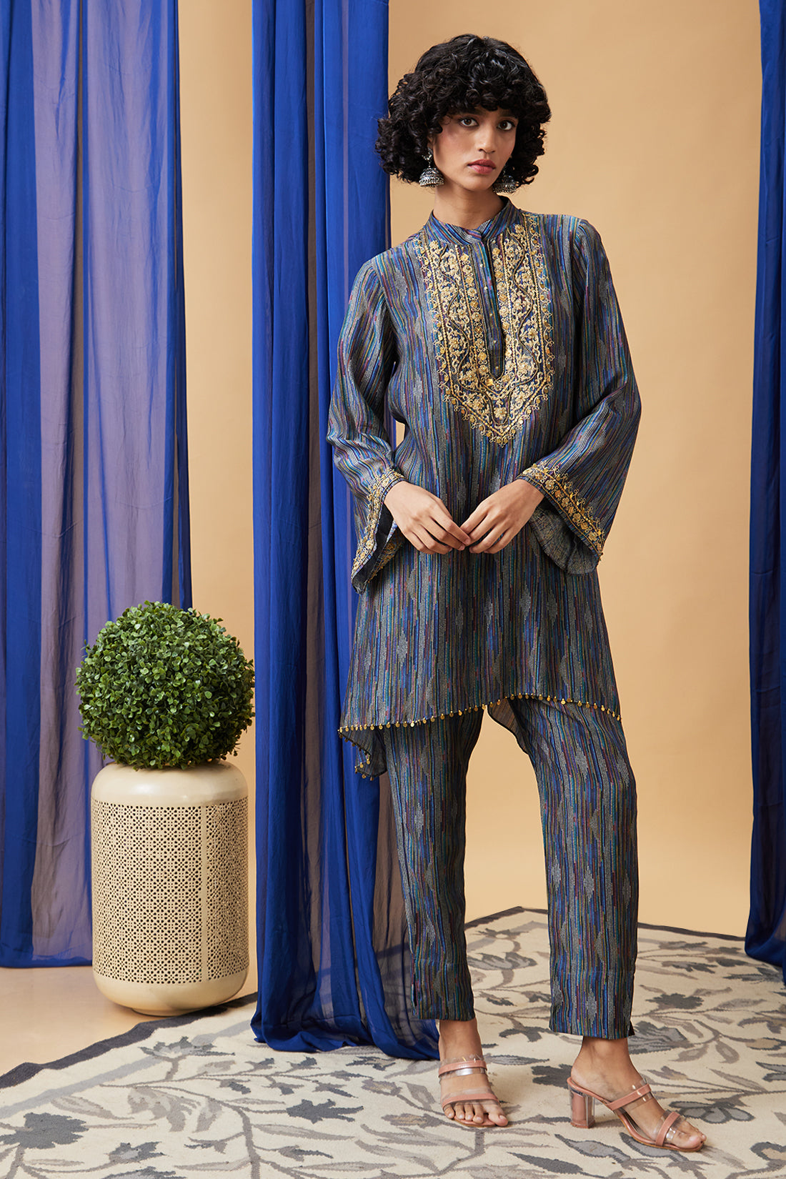 Elara Embroidered Kurta Set