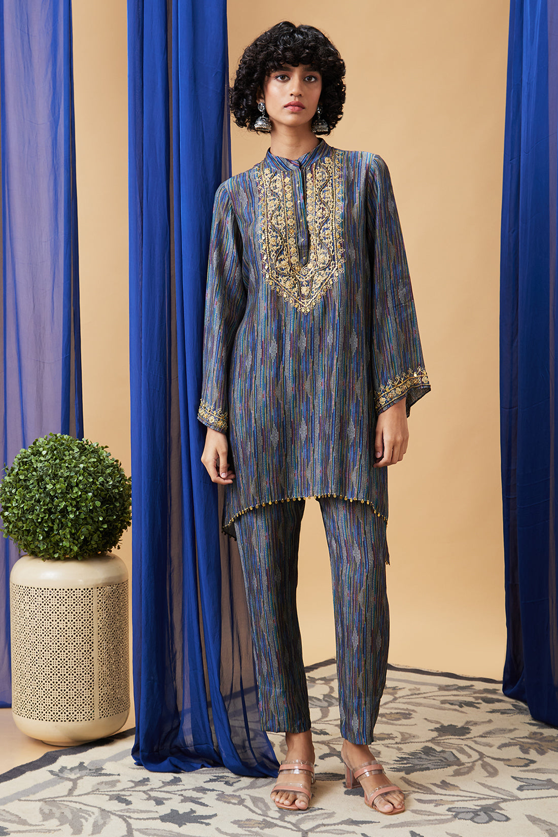 Elara Embroidered Kurta Set