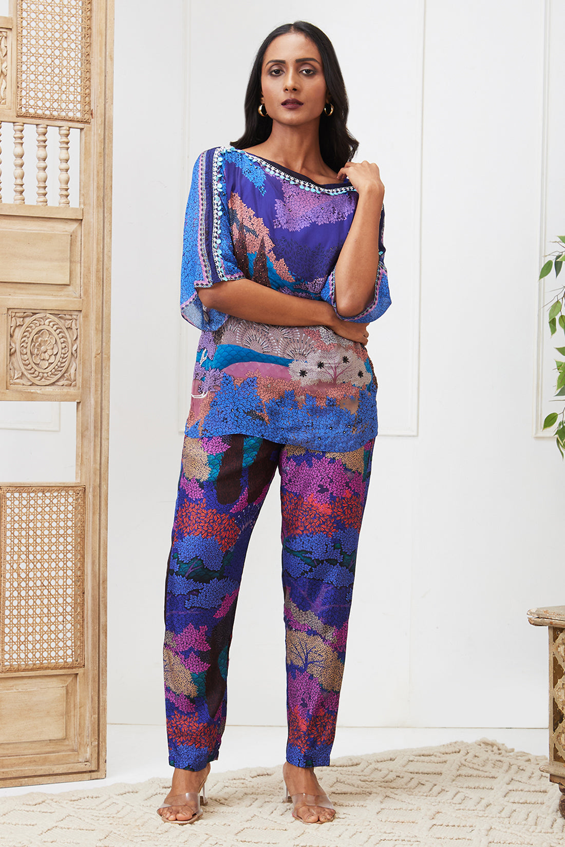 Benazir Embroidered Co-ord Set