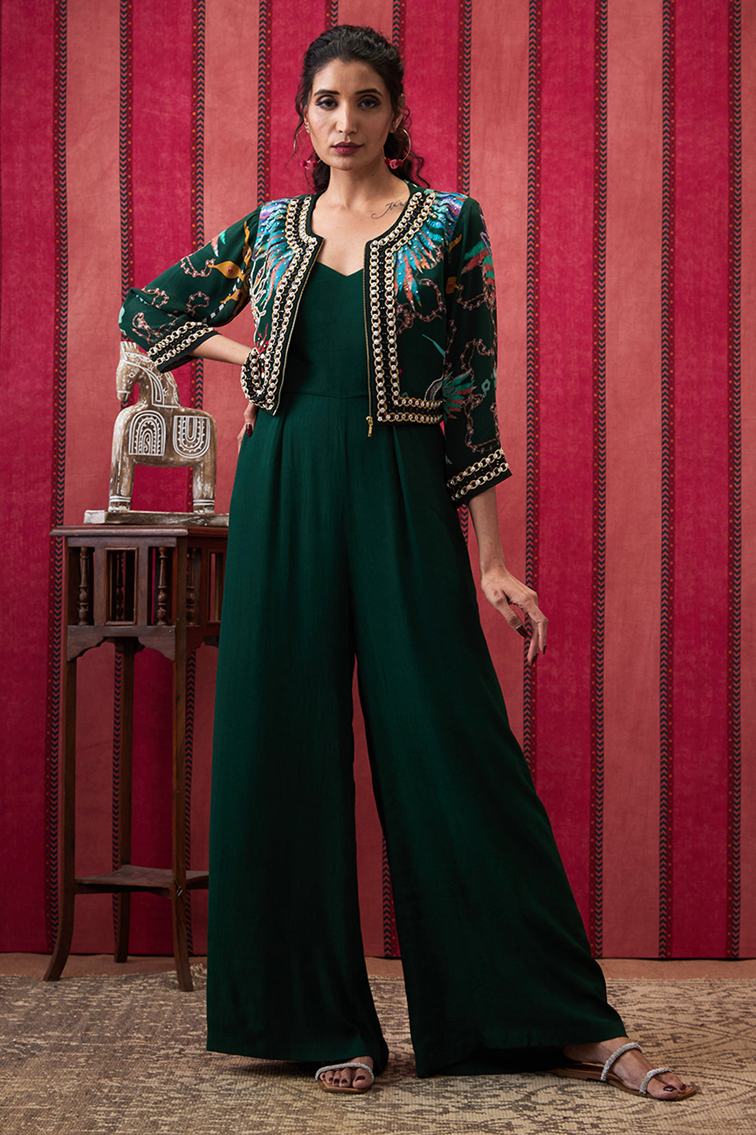 Aisha Jumpsuit With Embroidered Jacket