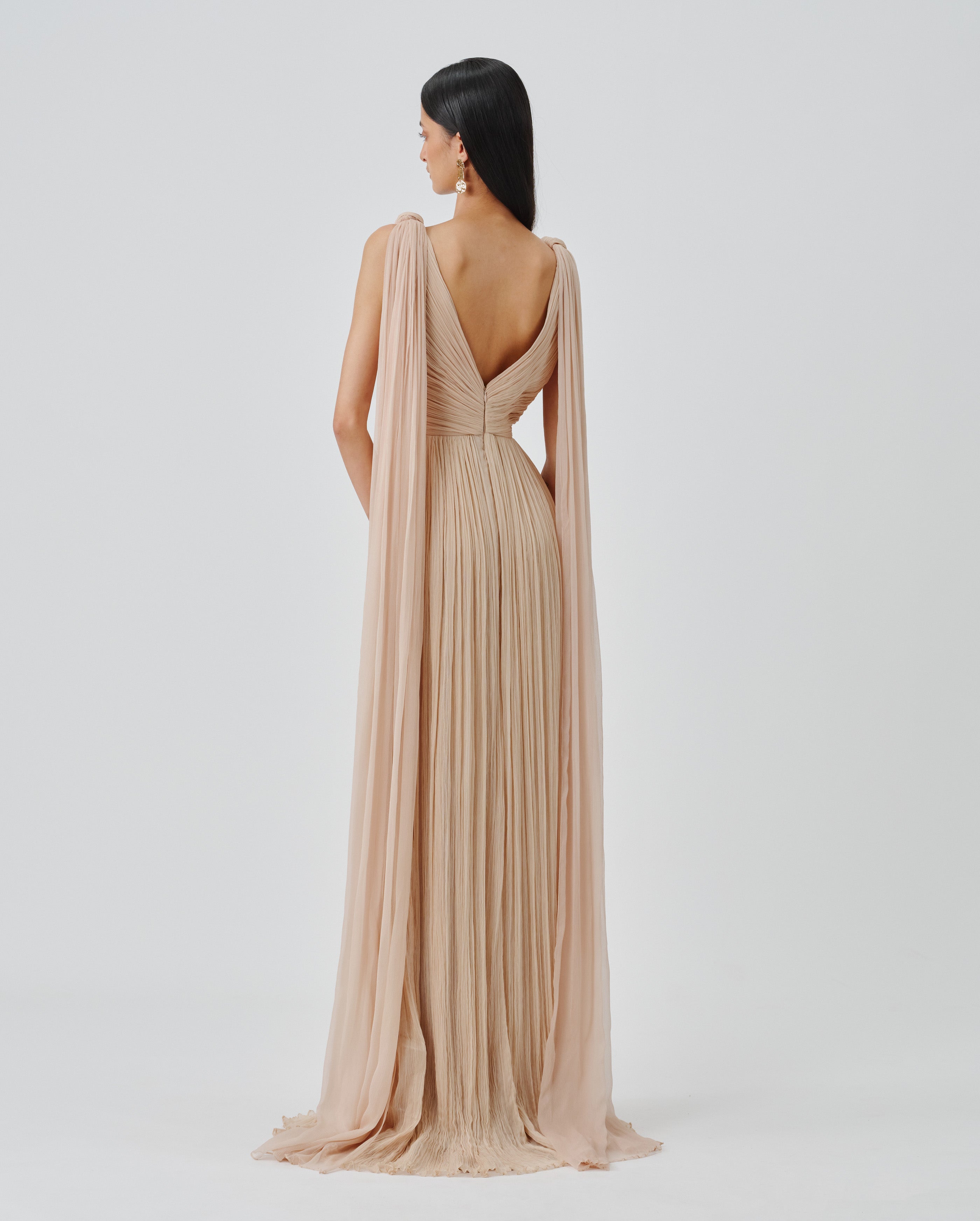 Athena Ruched Gown