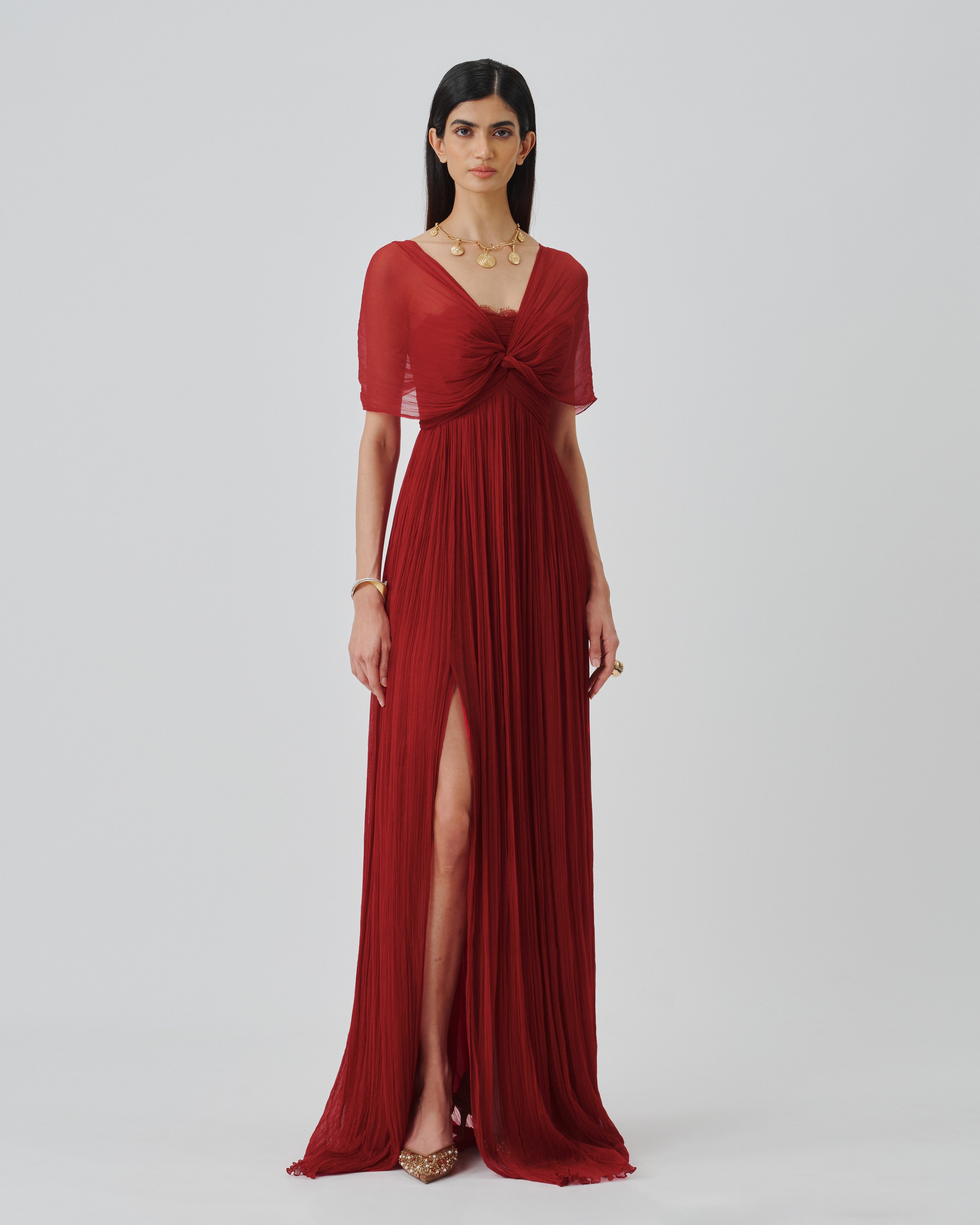 Scarlet Muse Ruched Gown