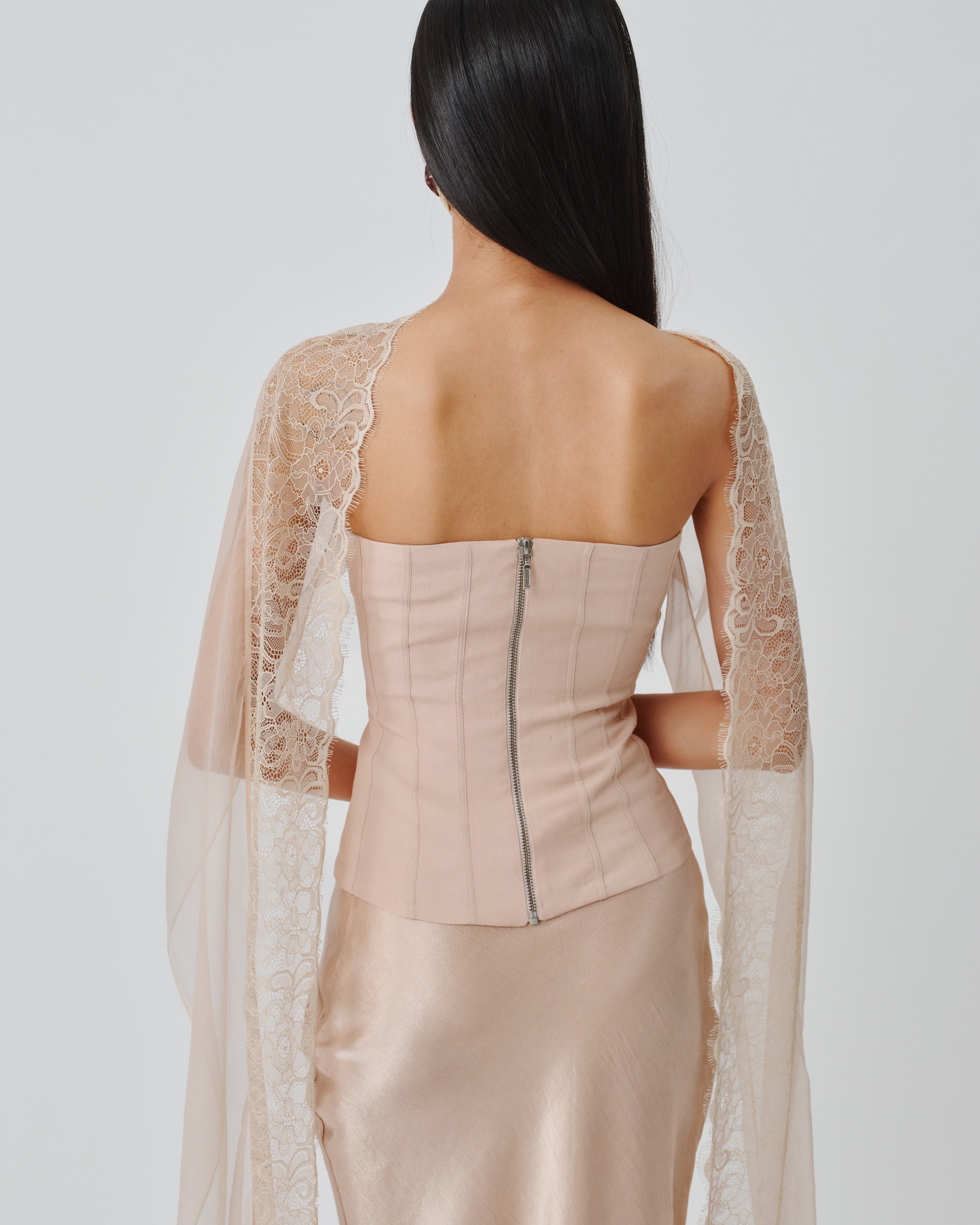 Soft Veil Corset Top