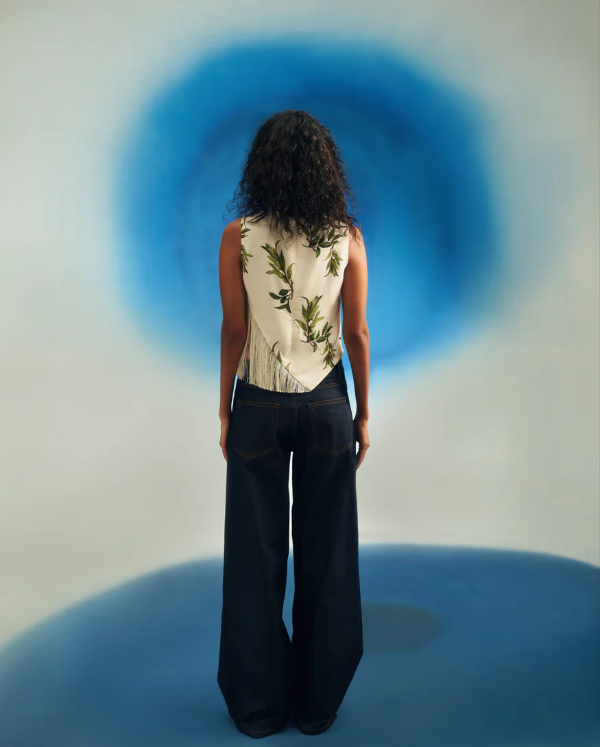 Lace Top W/ Fringes