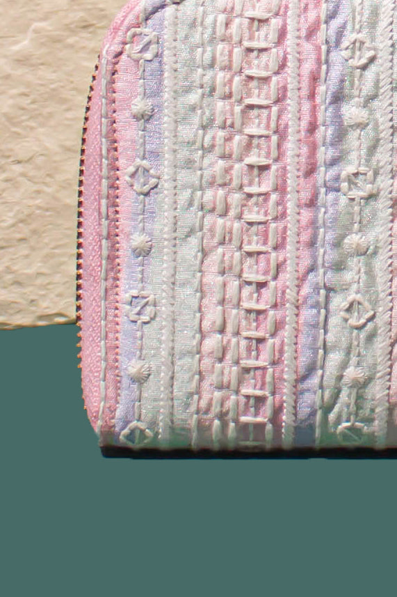 Sorbet Embroidered Wallet