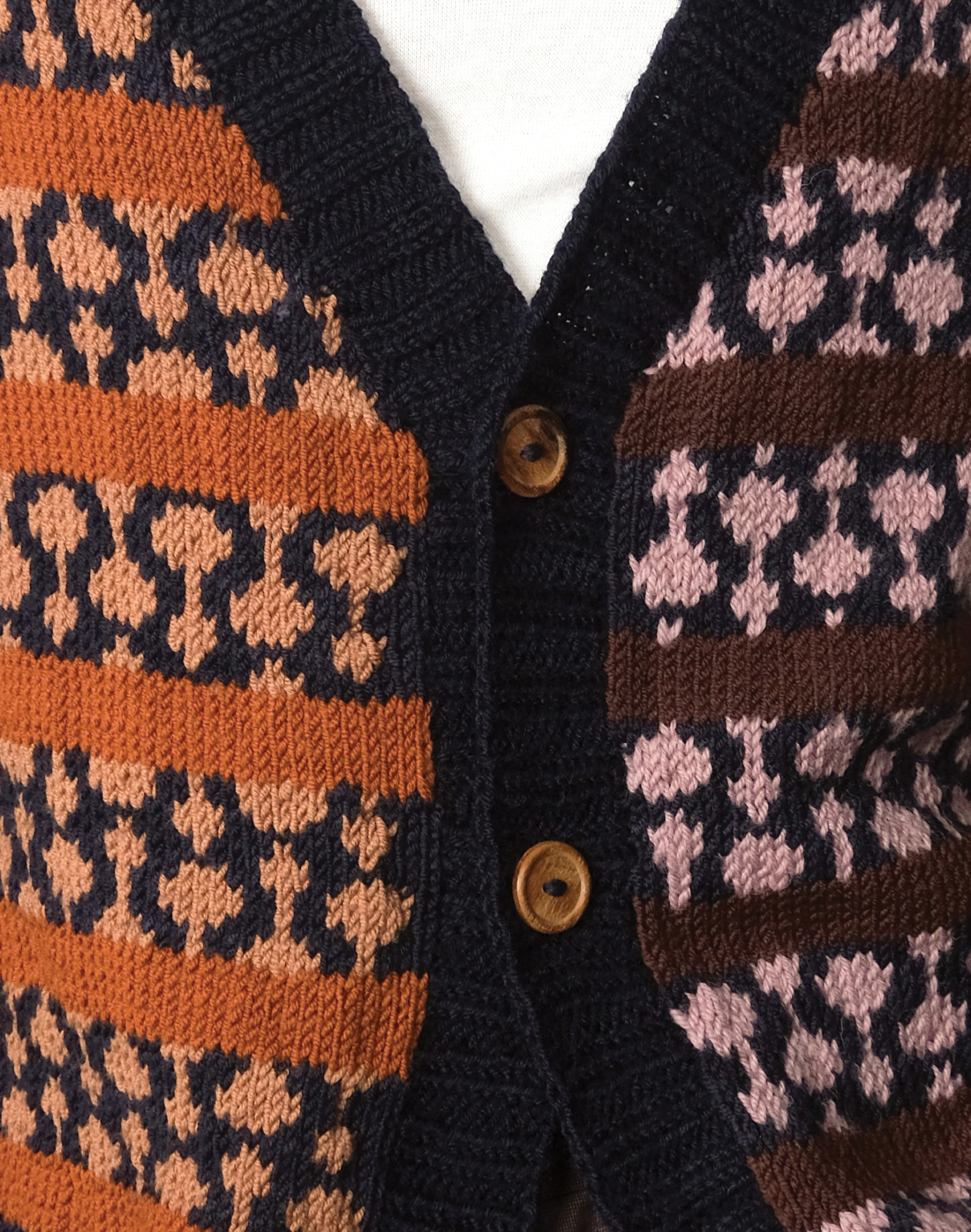 Jacquard Jigsaw Cardigan