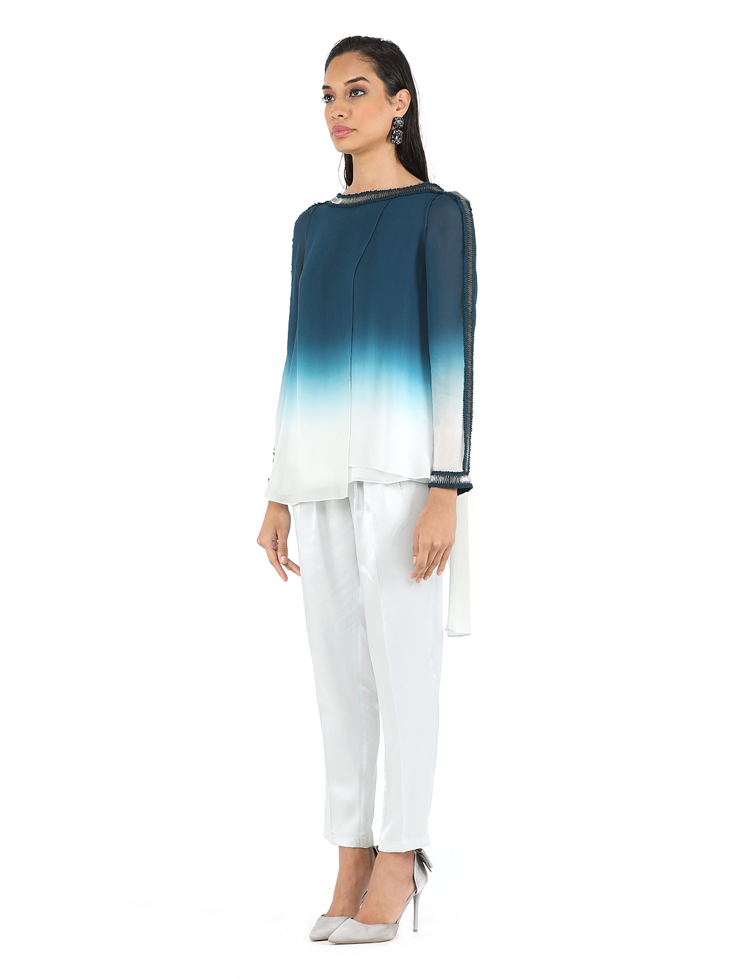 Ombre Hues Round Neck Top