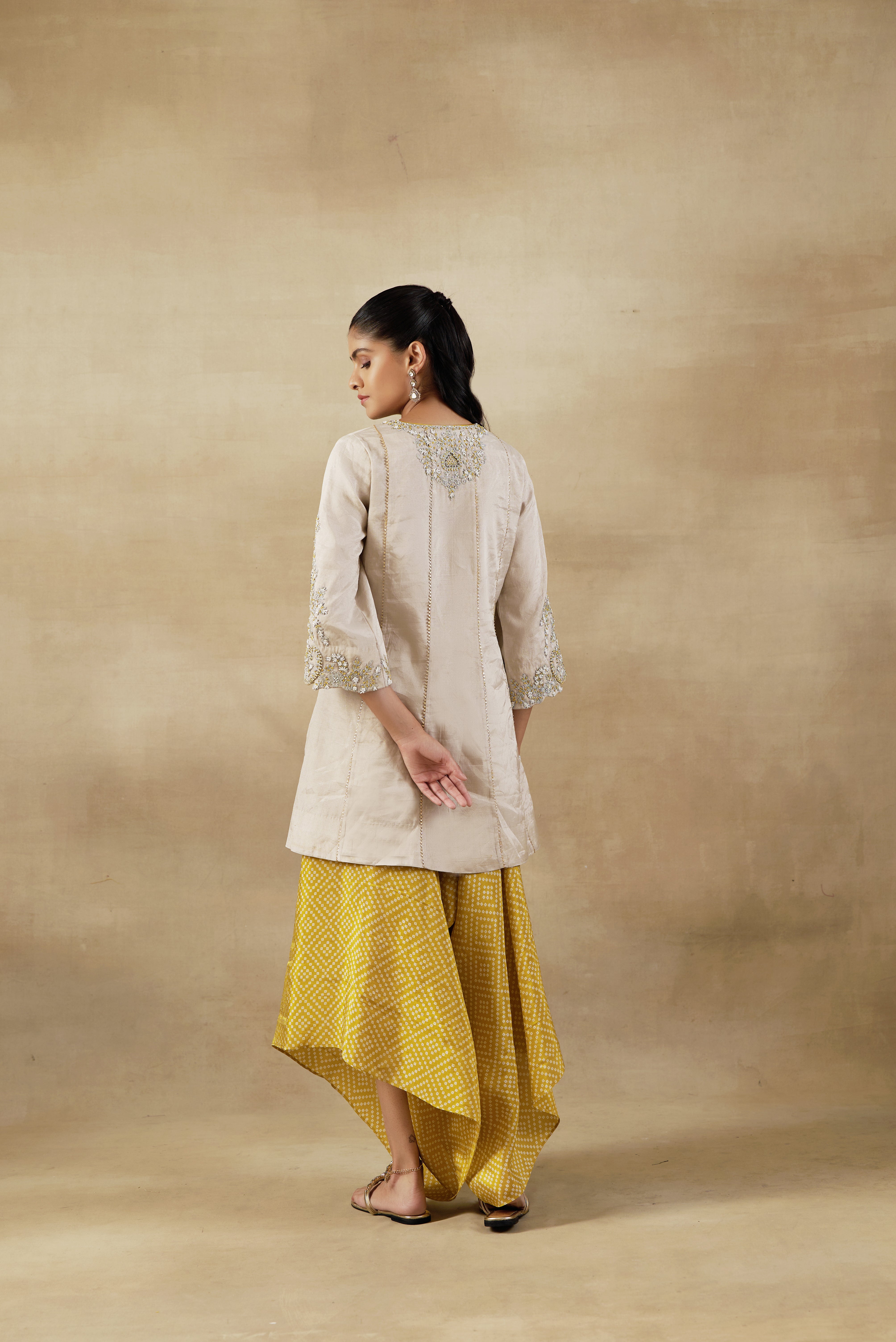 Yellow Dhoti Set