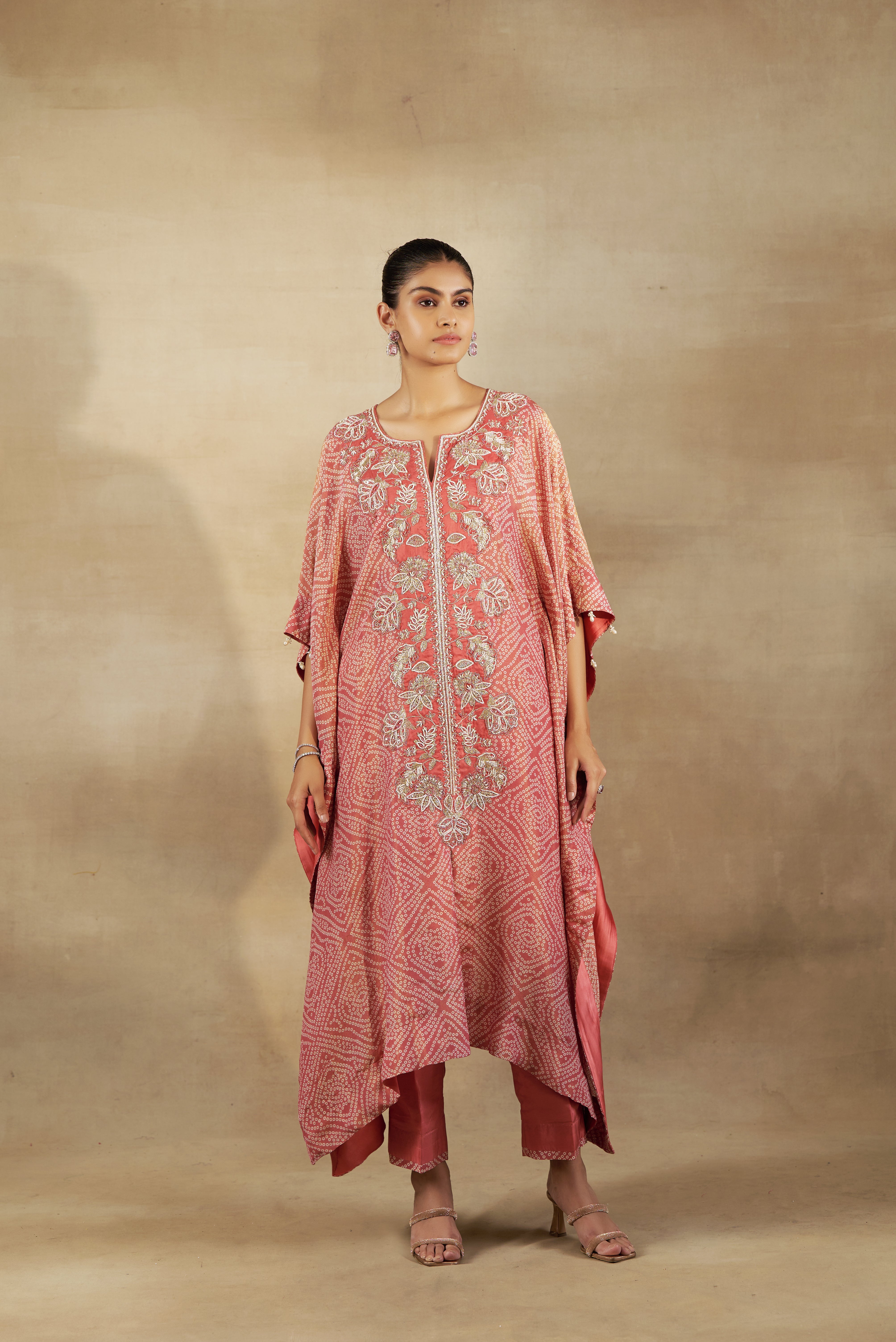 Peach Kaftan Set