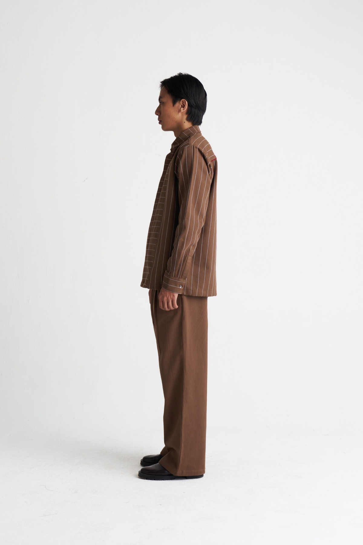 Linear Emb. Denim Shirt Co-ord (set Of 2)