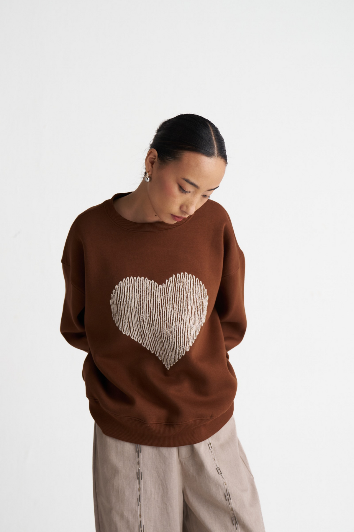 Heart Emb. Jumper Co-ord (set Of 2)