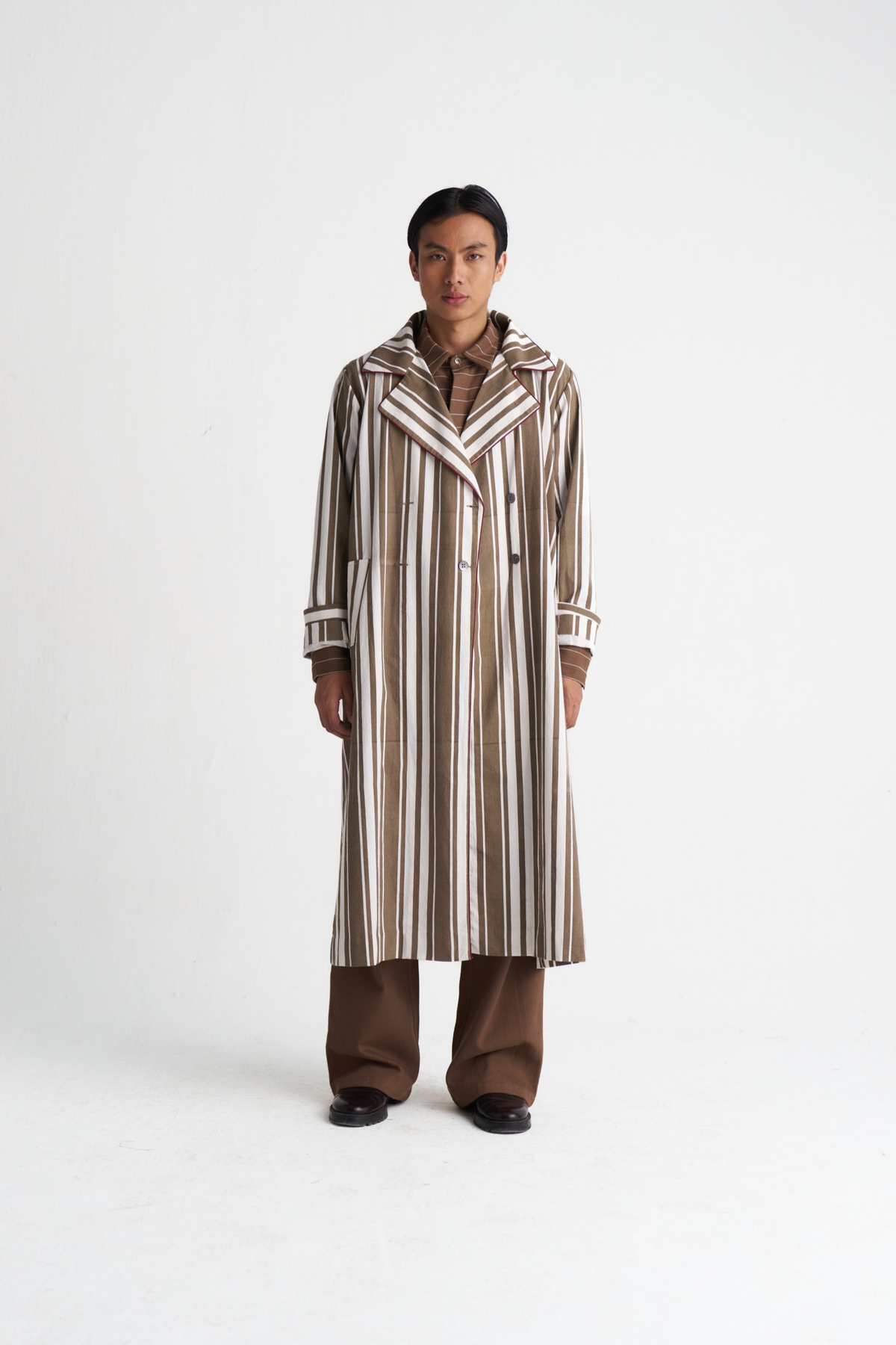 Stripe Trench Co-ord (set Of 2)