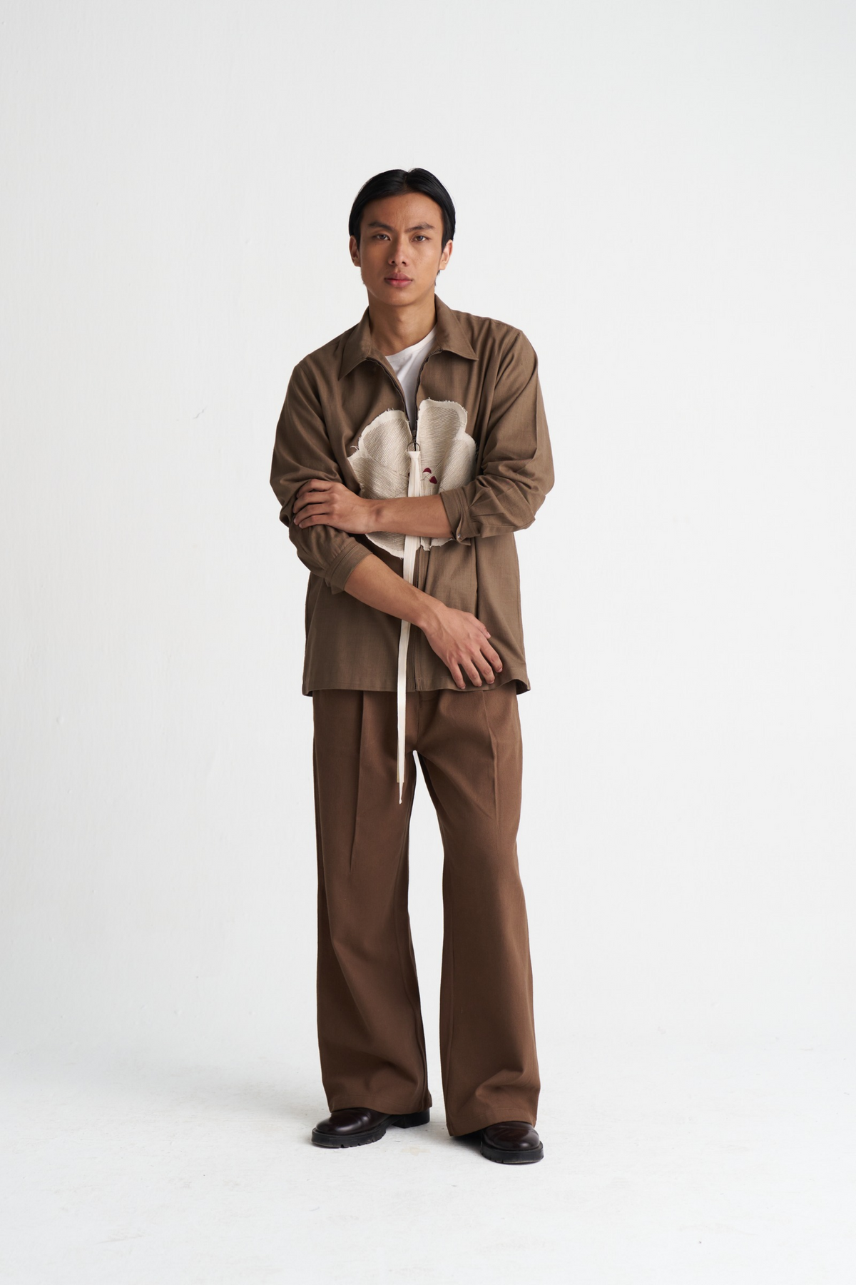 Floral Applique Shacket Co-ord (set Of 2)