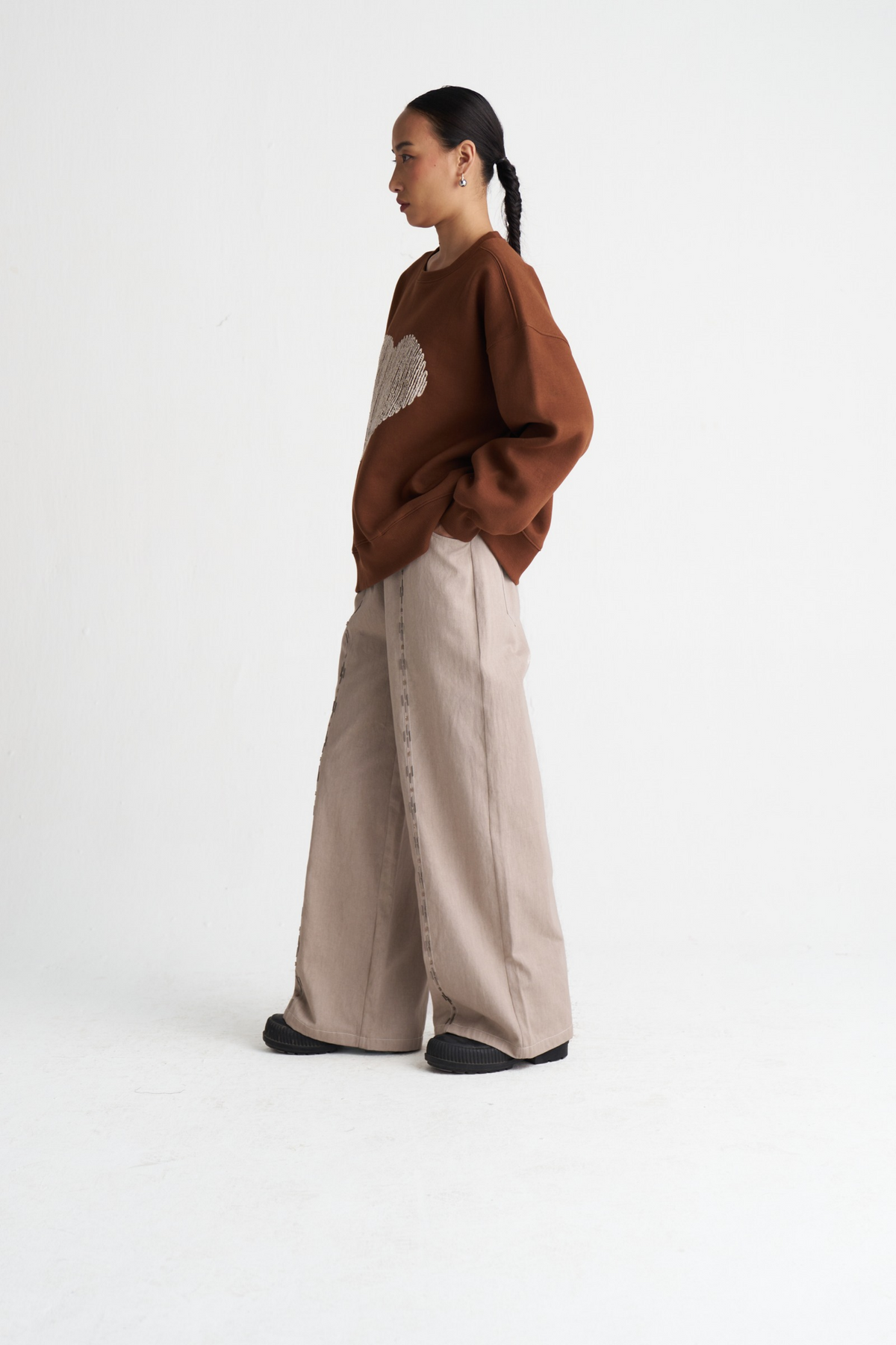 Heart Emb. Jumper Co-ord (set Of 2)