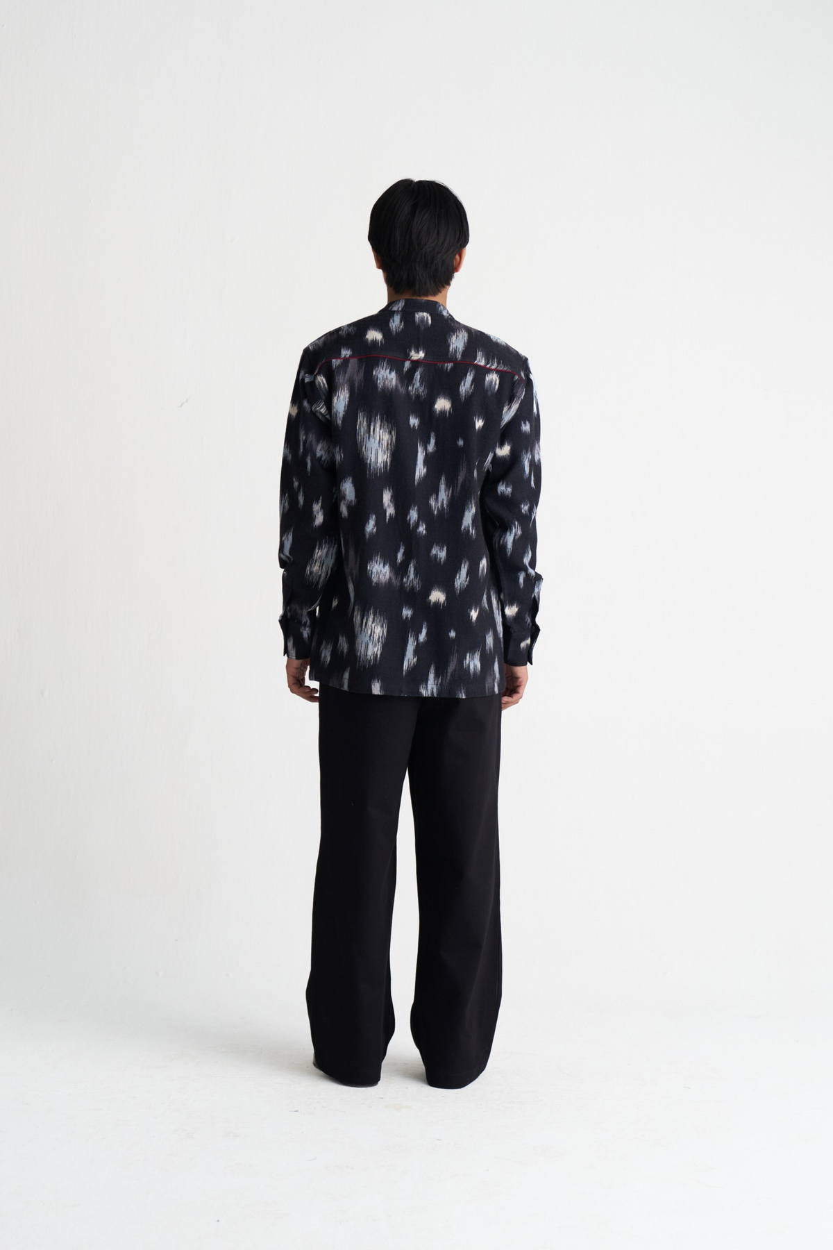 Ikat Print Woollen Shirt Co-ord (set Of 2)