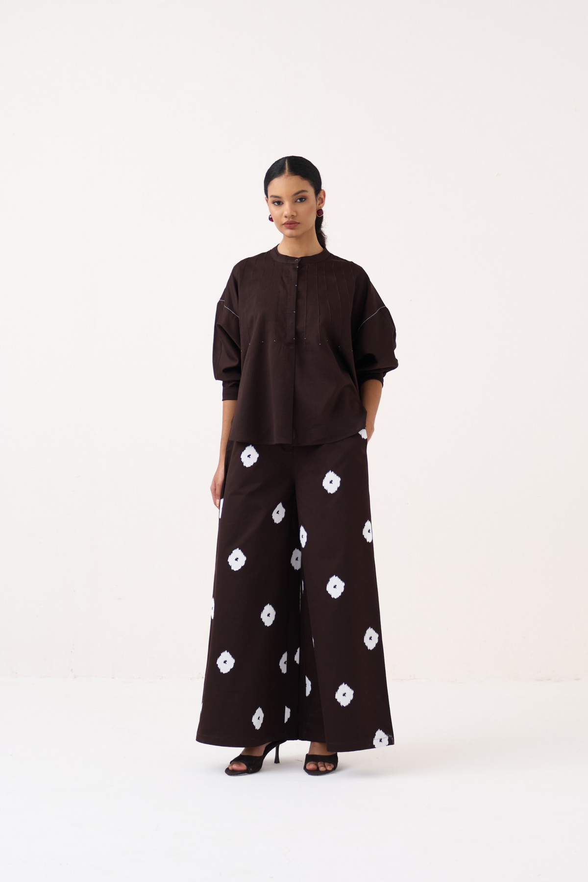 Pintuck Bat Sleeve Top Co-ord (set Of 2)