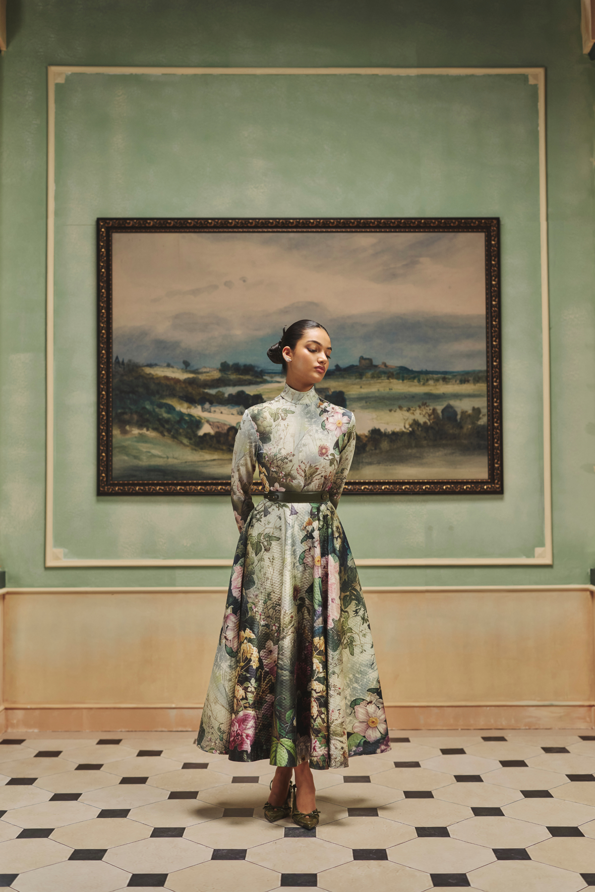Veinna Evermoss Top And Skirt