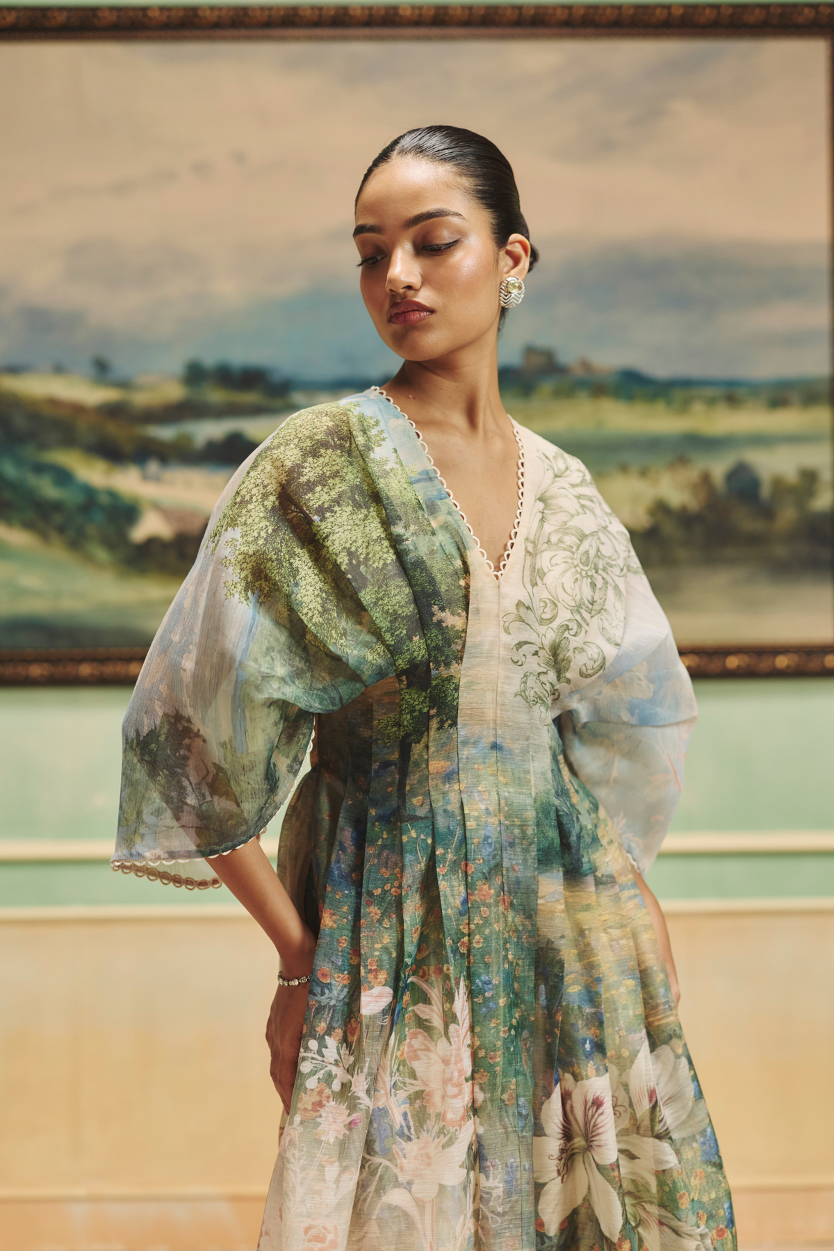 Veinna Sylvara Pleated Dress